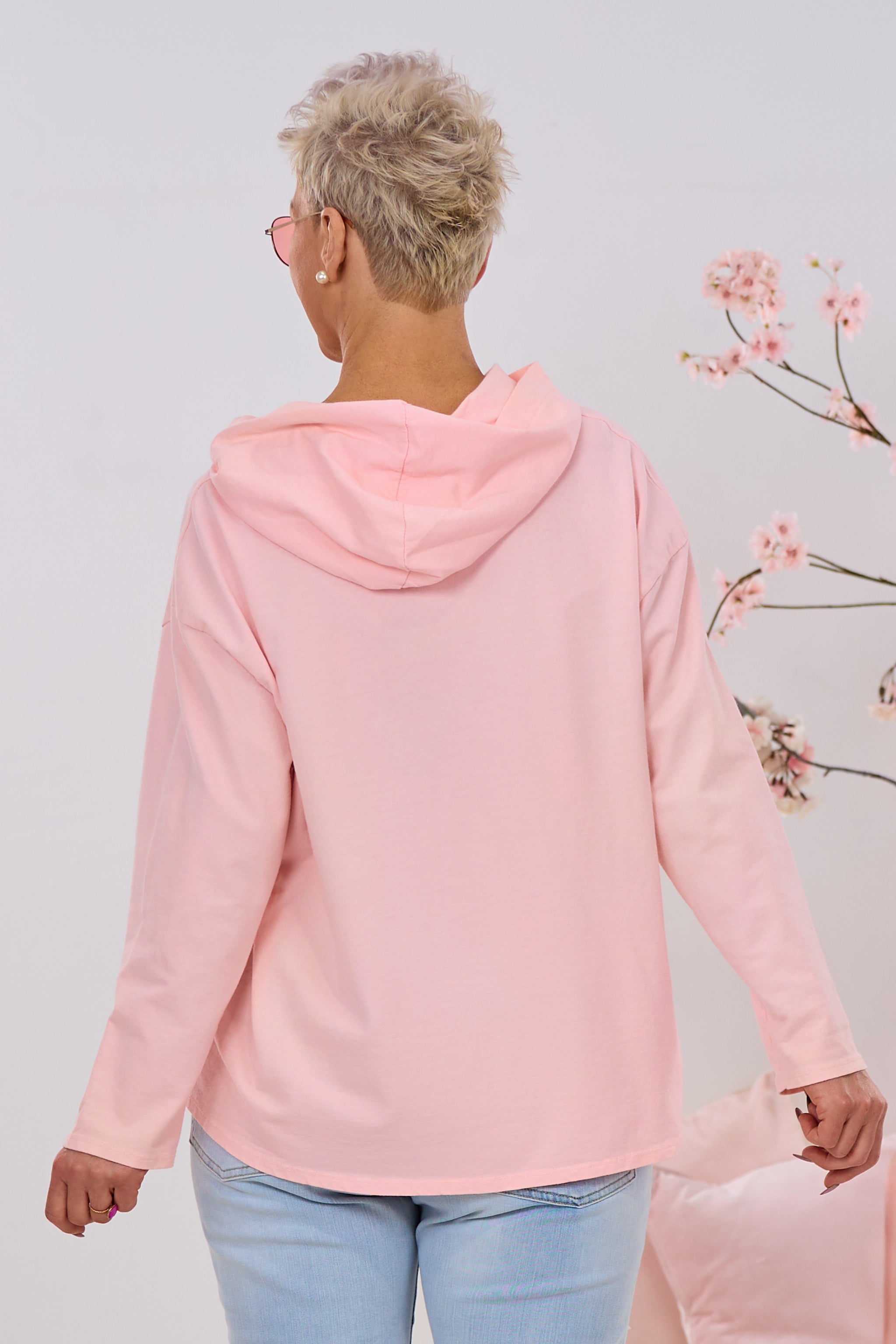 Hoodie I LOVE ME, rosa