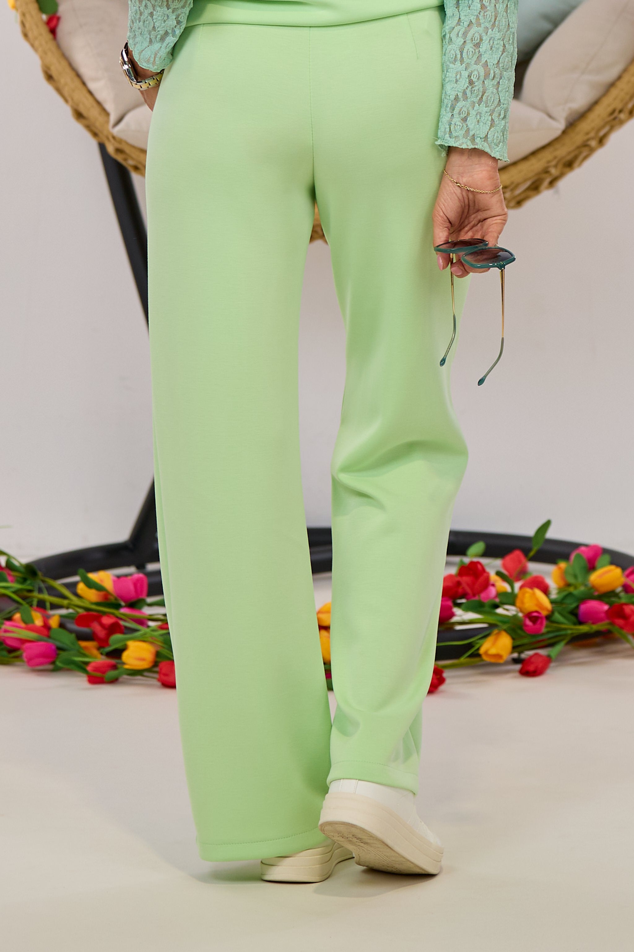 Cozy Hose mit Biese, lindgrün