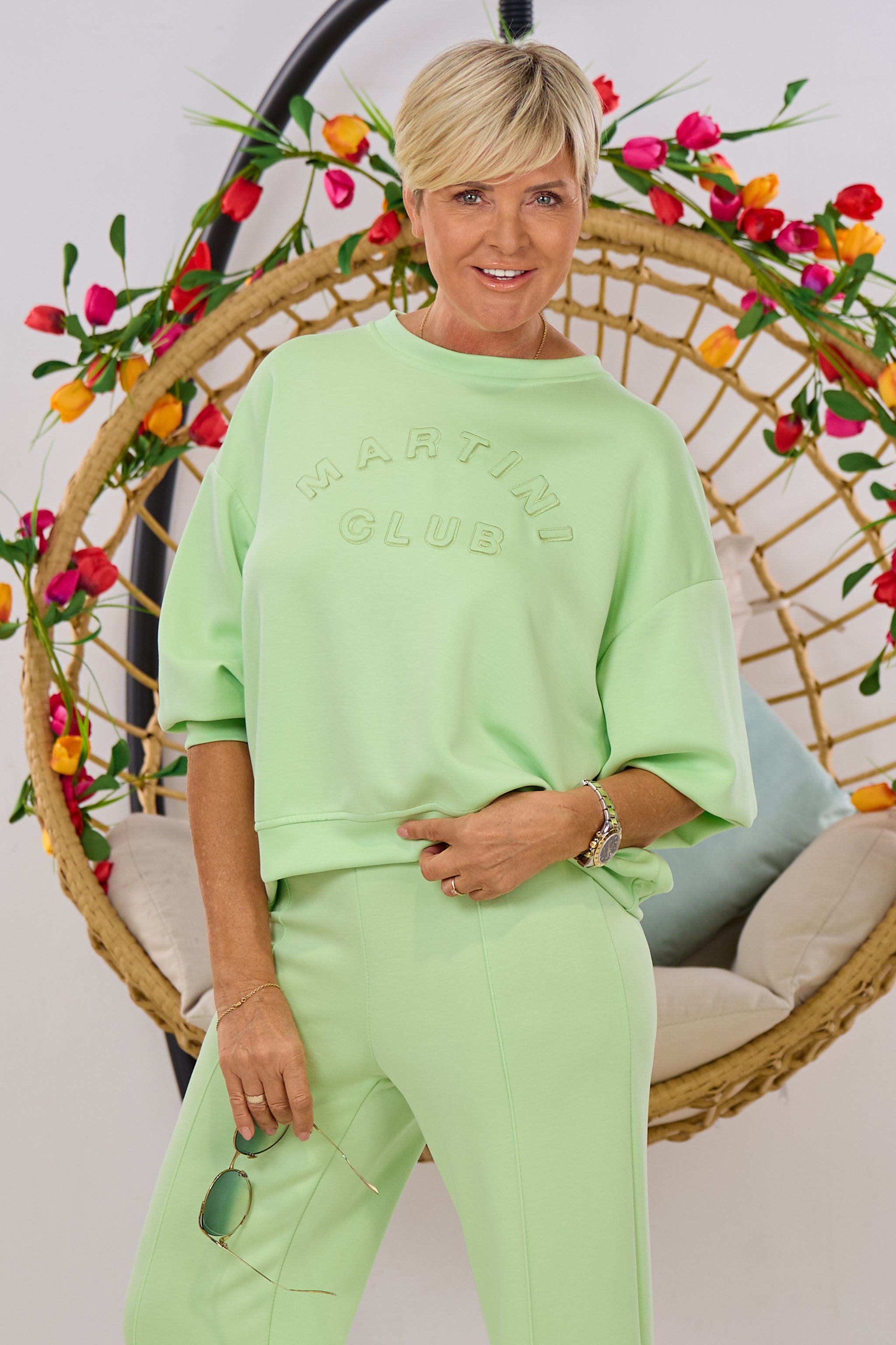 Cozy Sweaty MARTINI CLUB, apfelgrün