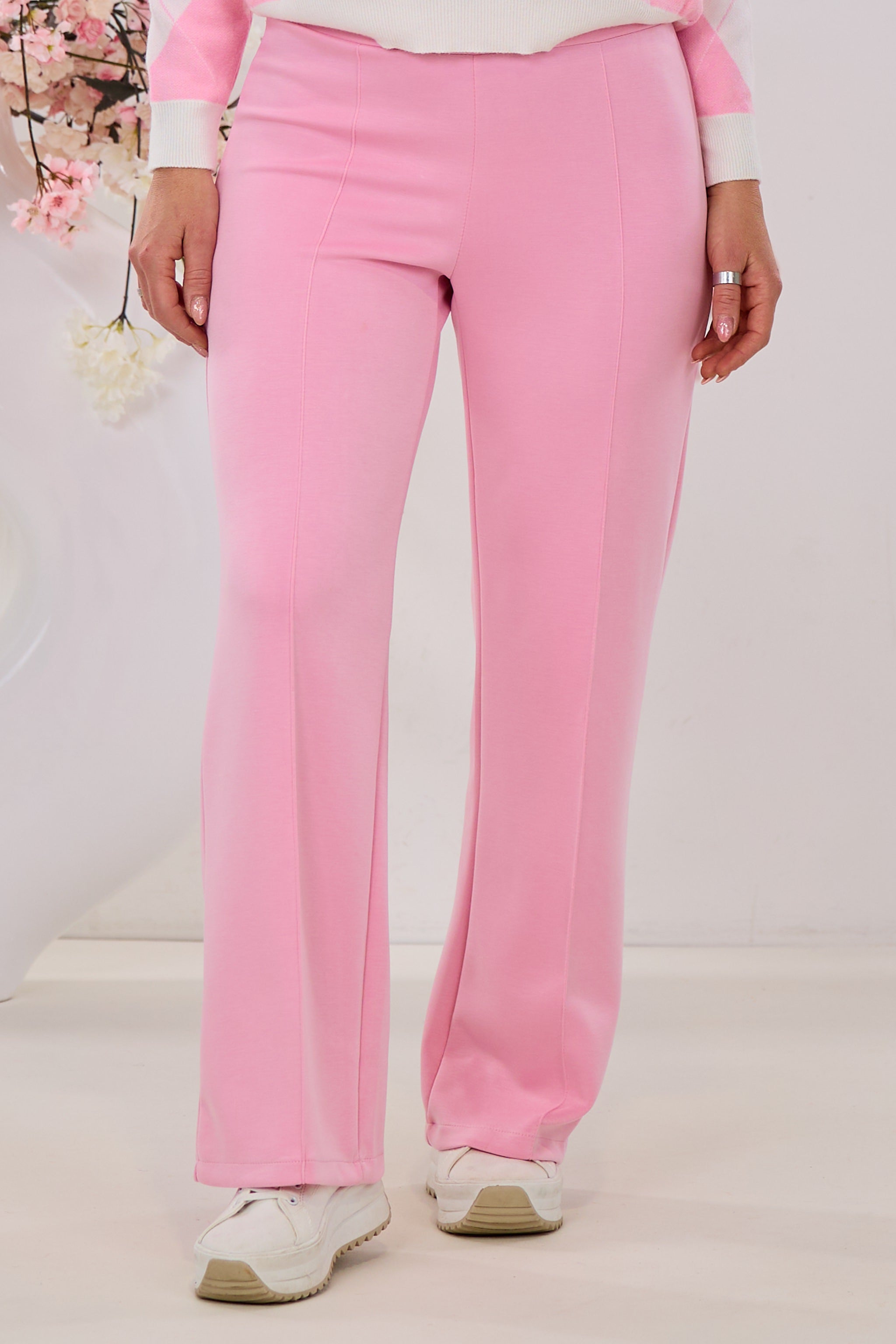Cozy Hose mit Biese, rosa