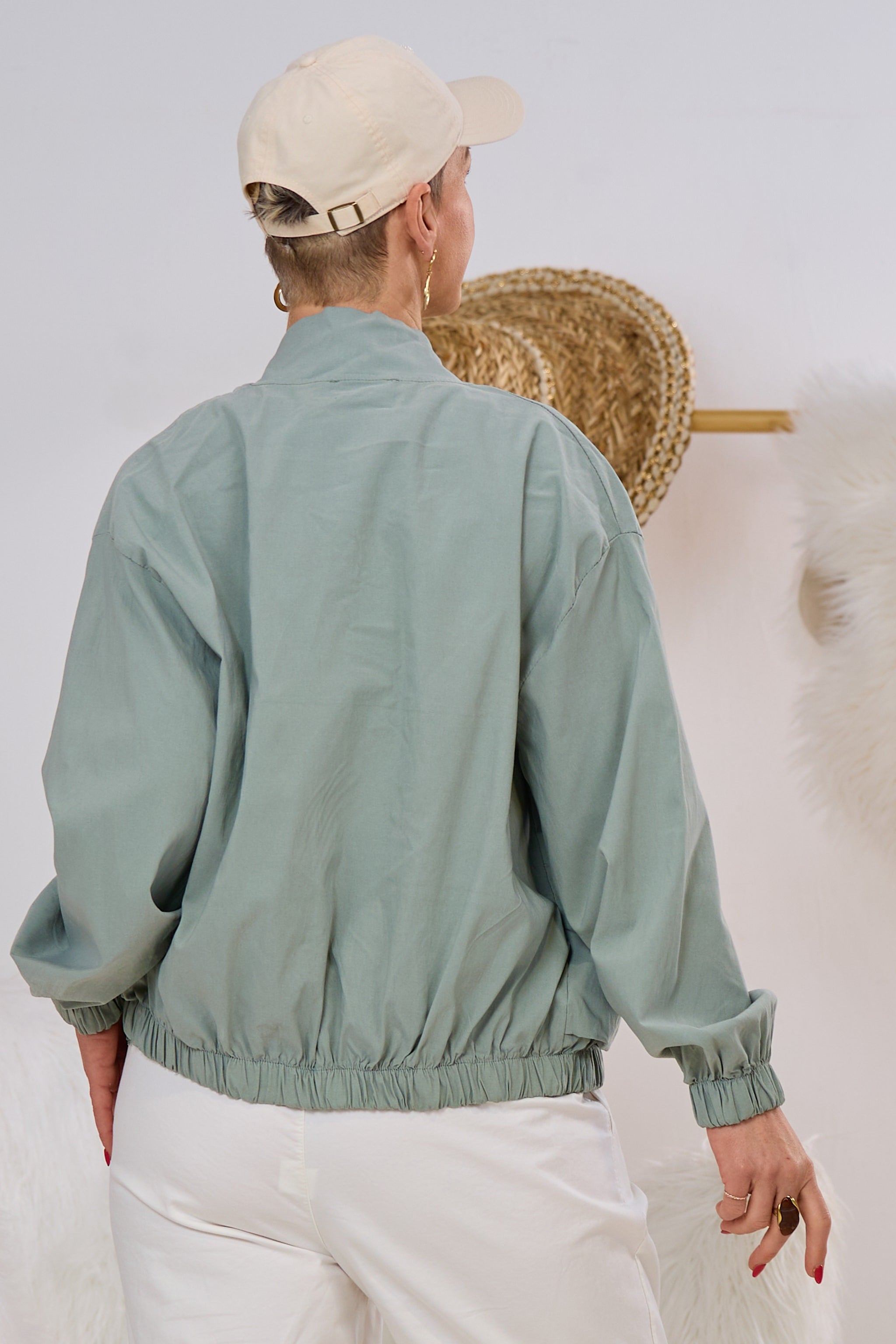 Blouson mit aufgesetzten Taschen, khaki