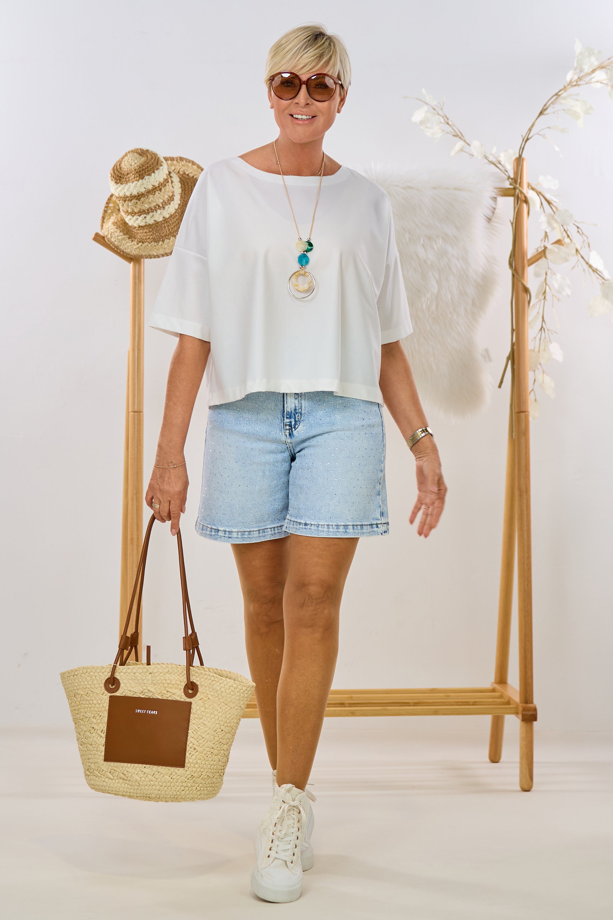 Feines Cozy Shirt, ecru