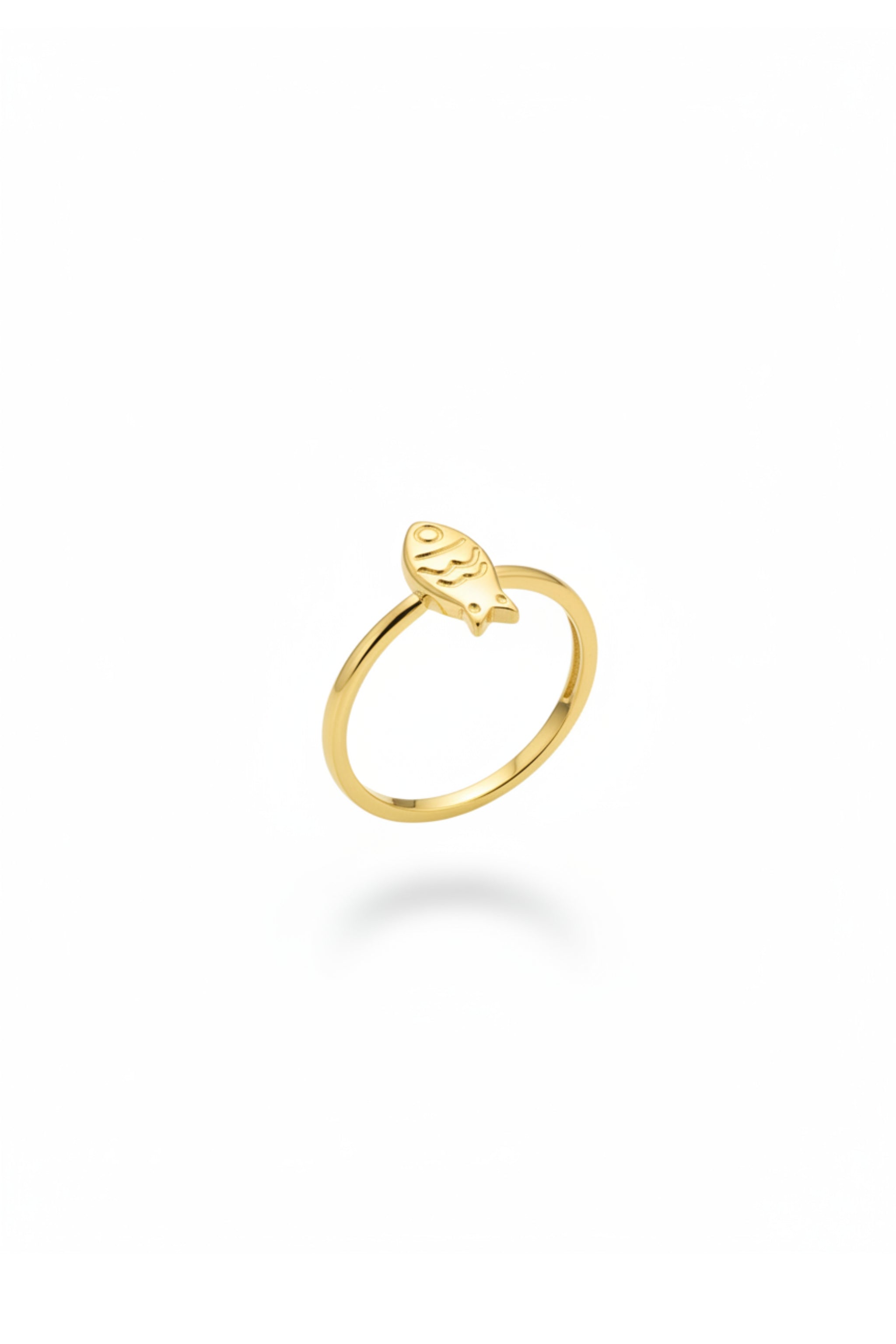 Ring mit kleinem Fisch, gold