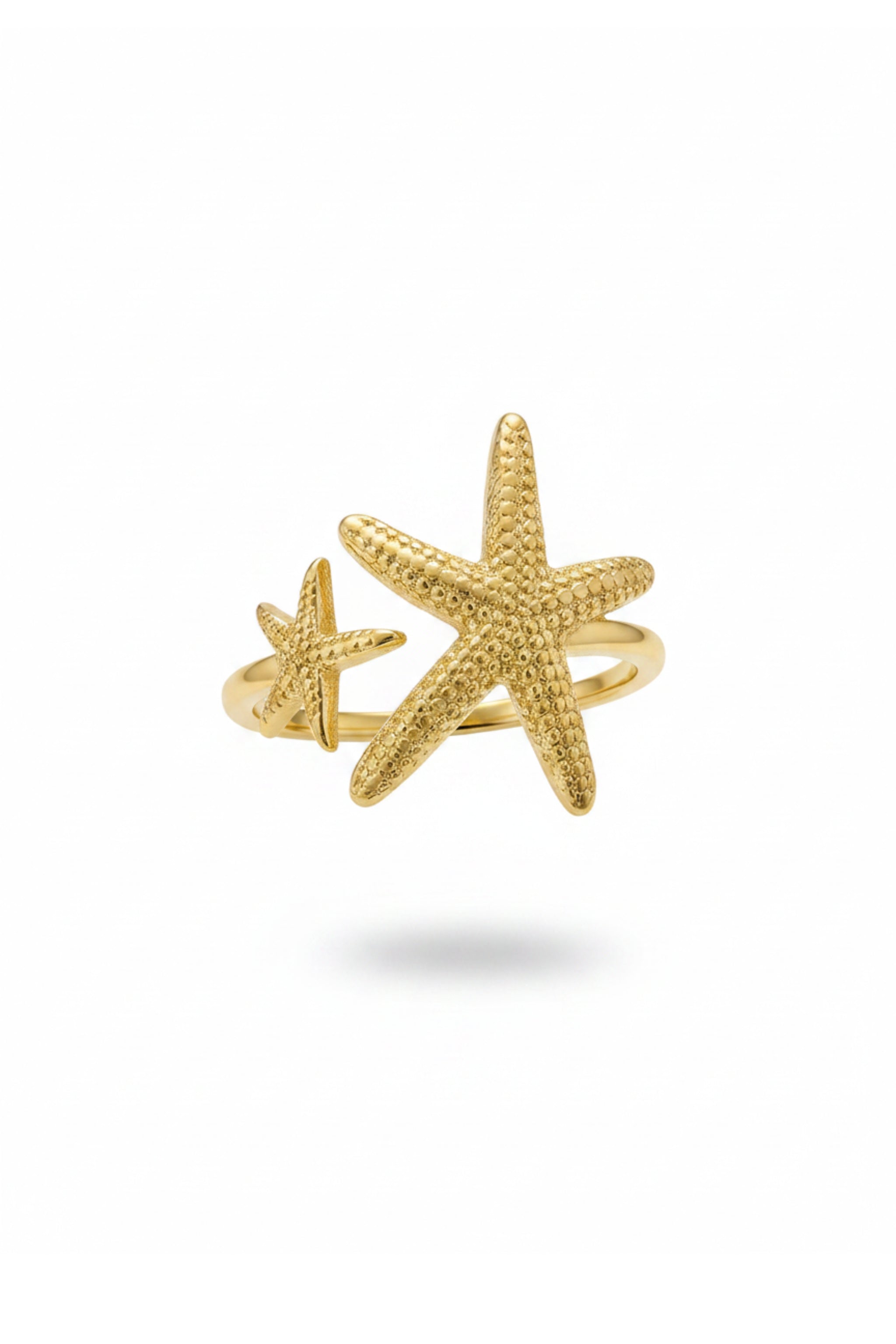 Ring mit Seesternen, gold