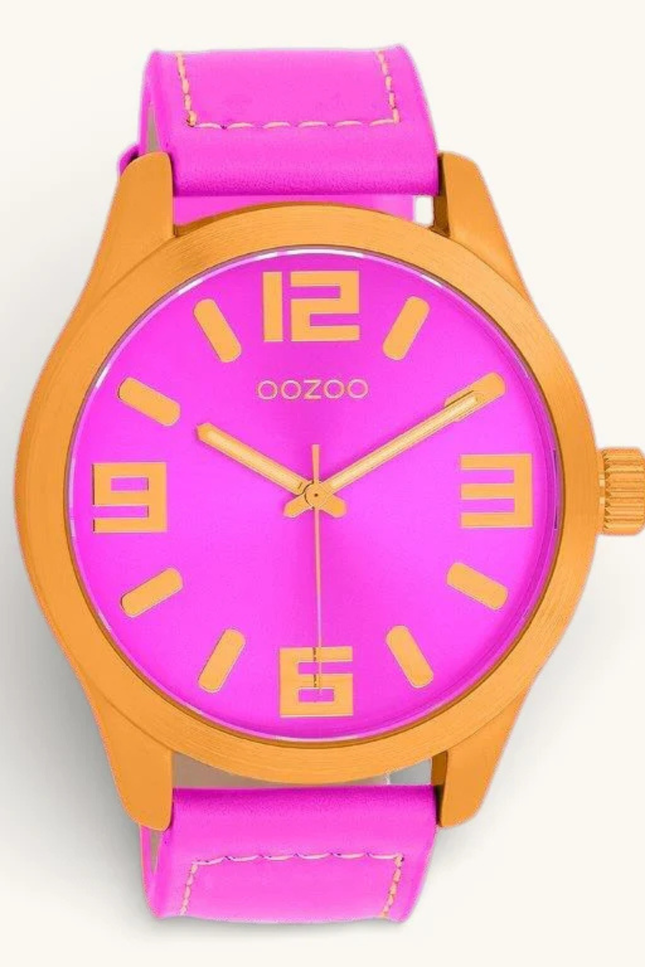 OOZOO Uhr, pink-neon orange