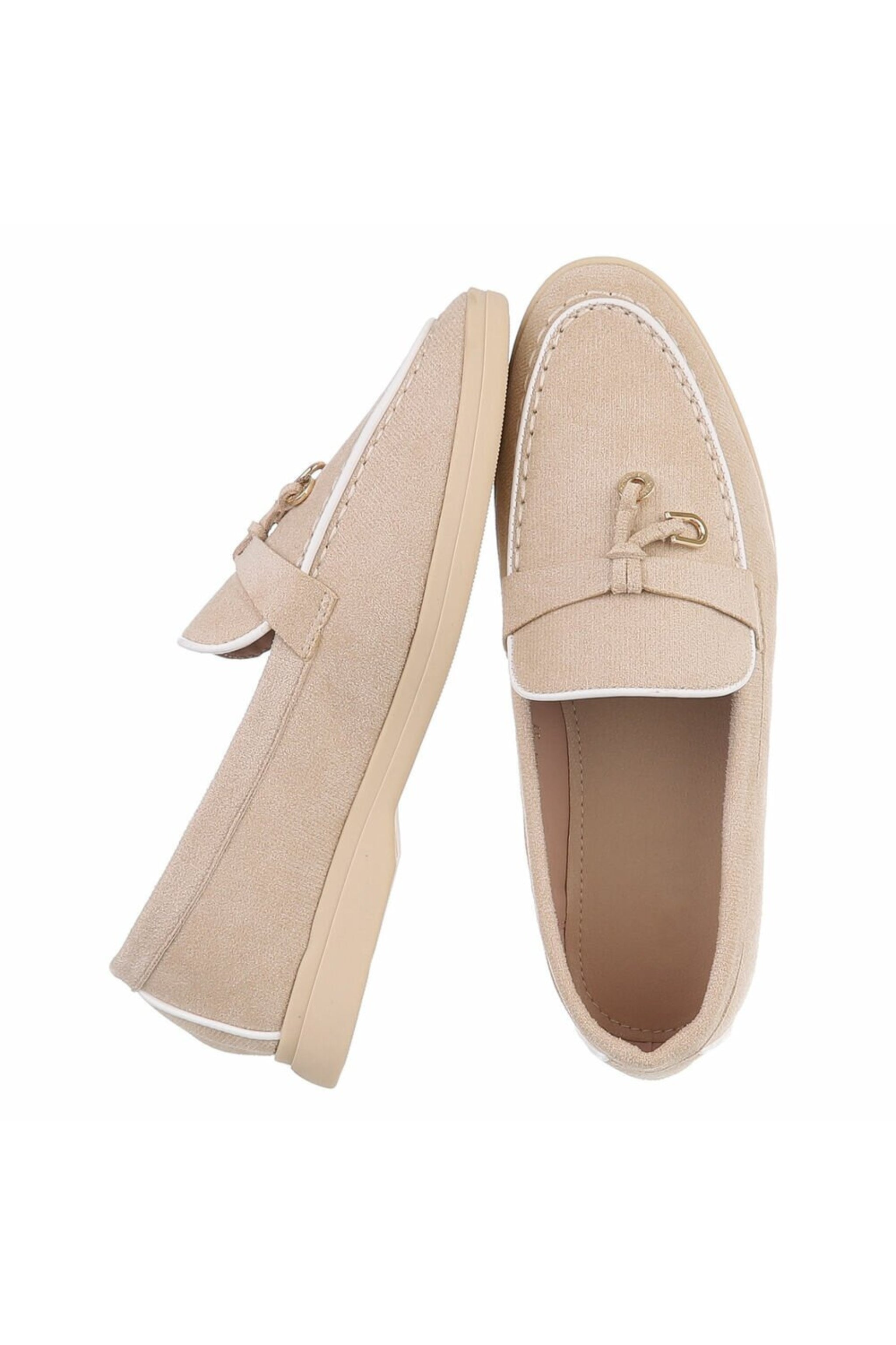 Sommerliche Slipper, beige