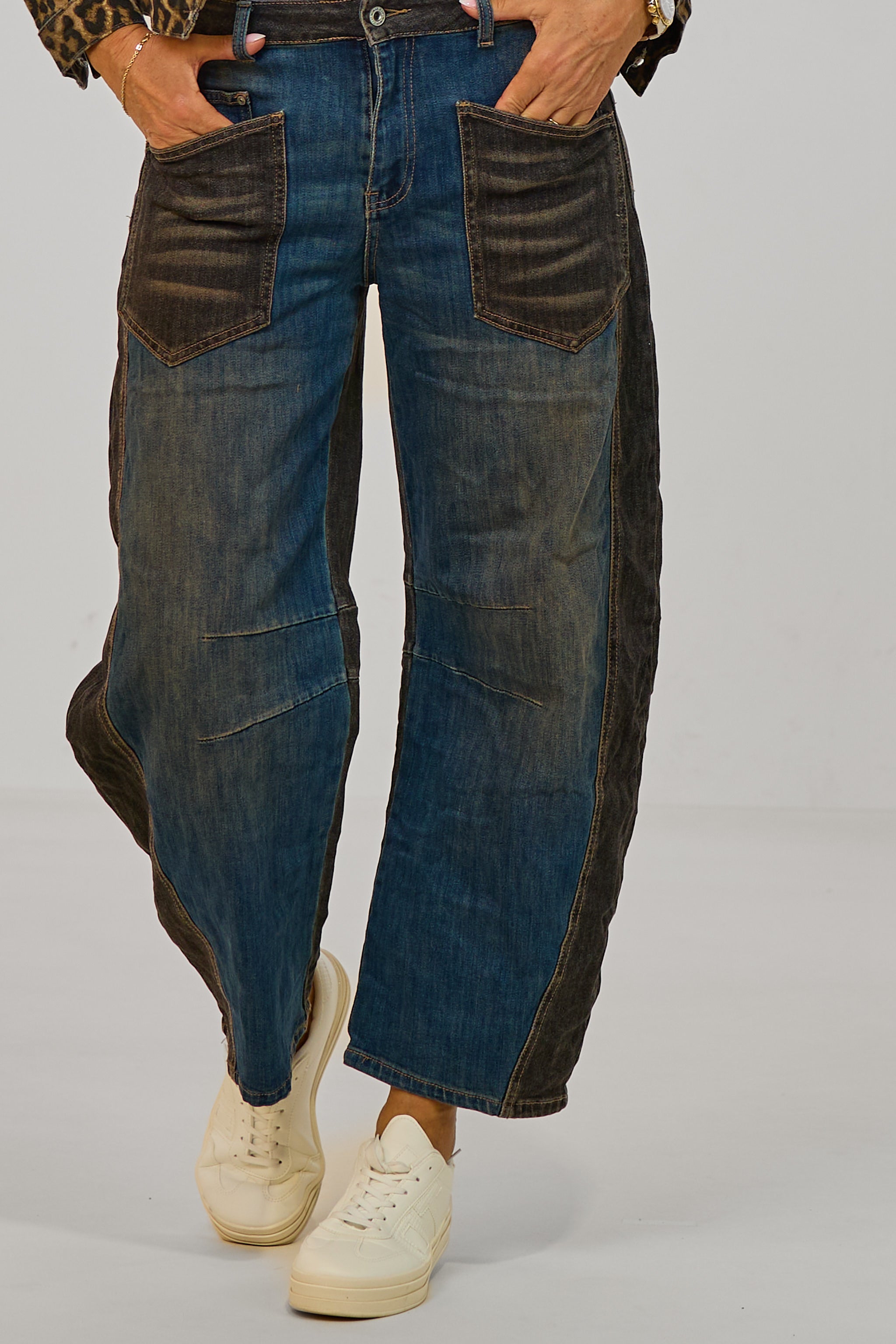 Stylische Jeans im Balloon-Style, black-dark denim
