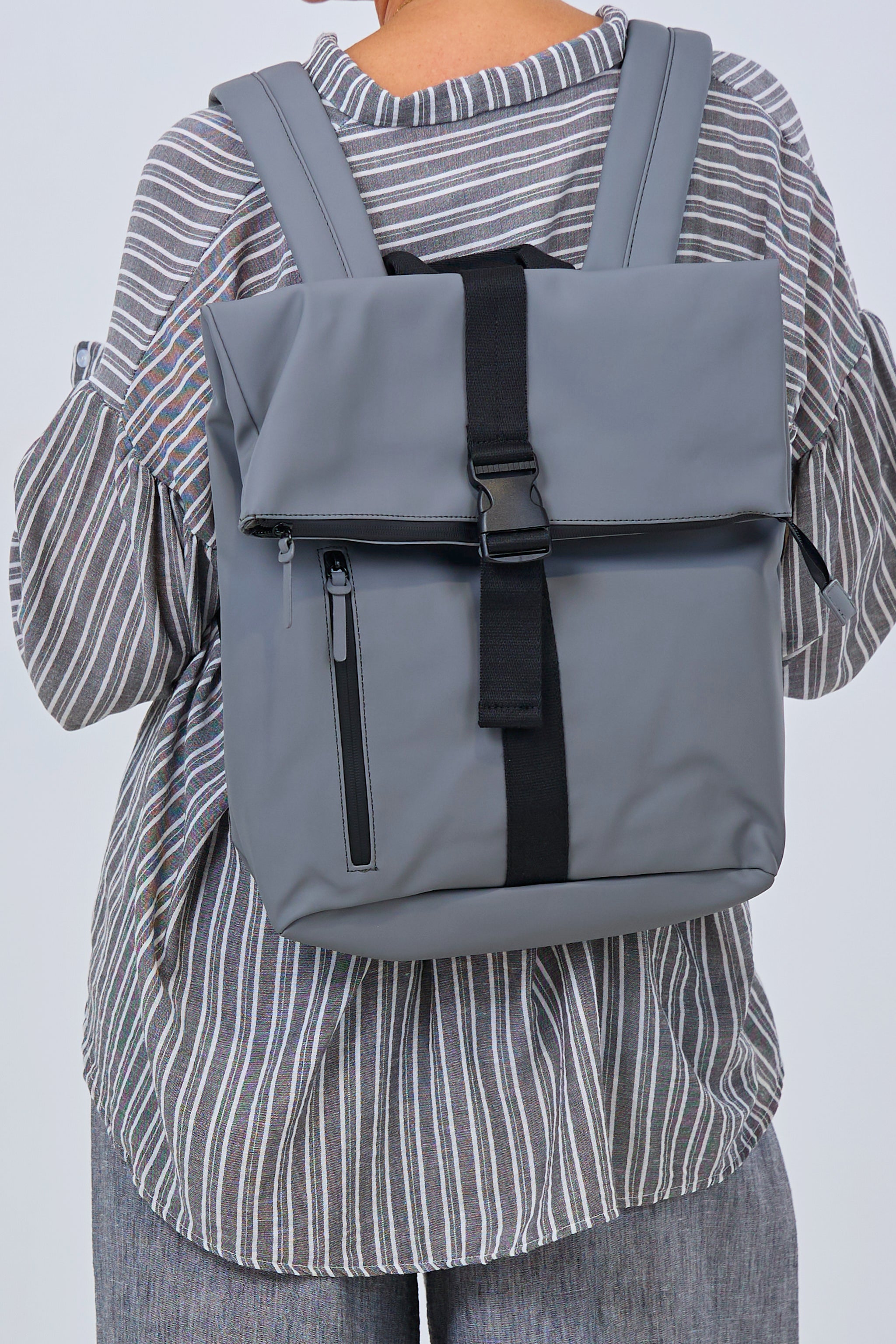 Sportlicher, wasserabweisender Rucksack, grau-schwarz von Trends & Lifestyle