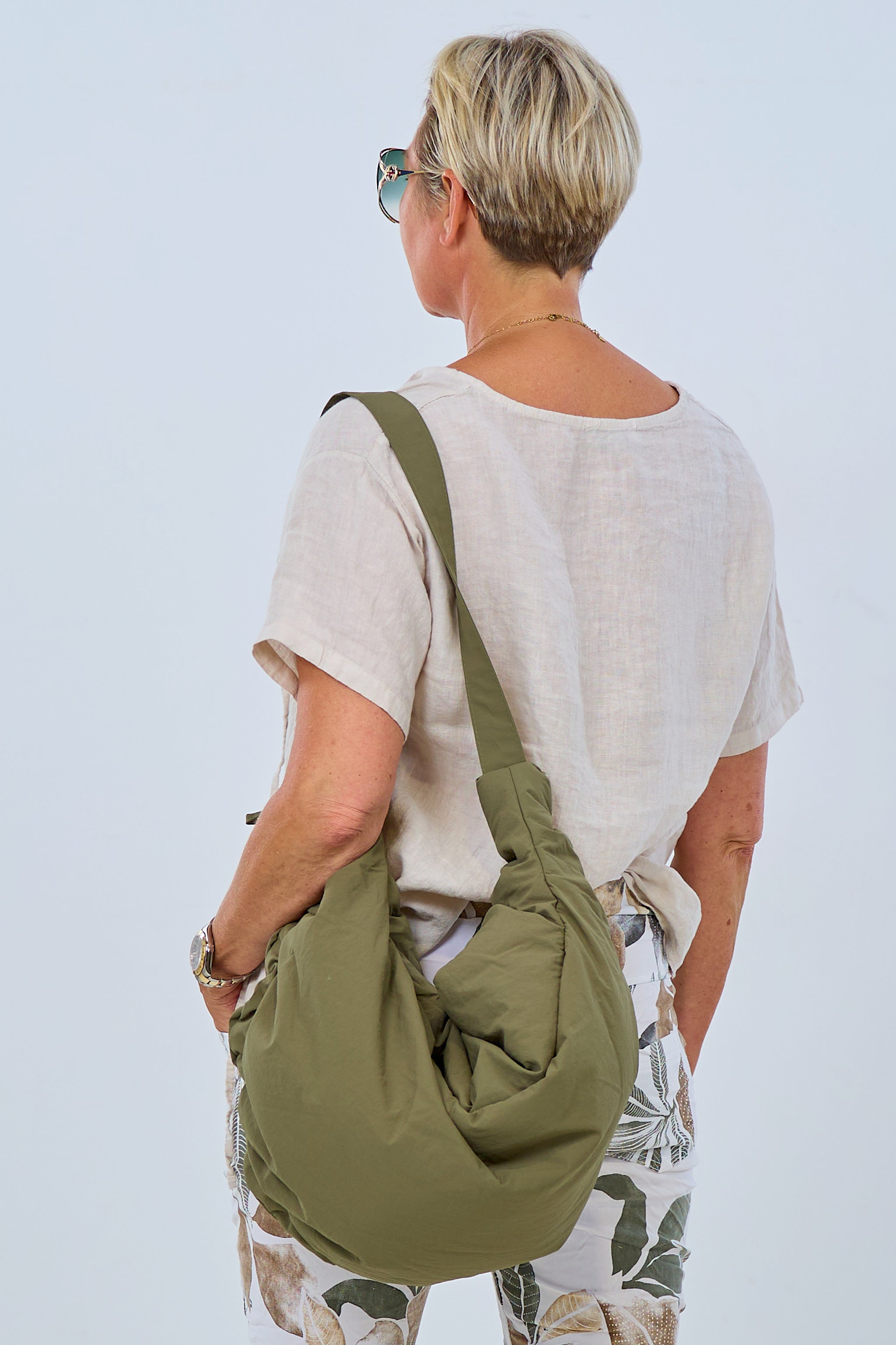 large moon bag, khaki