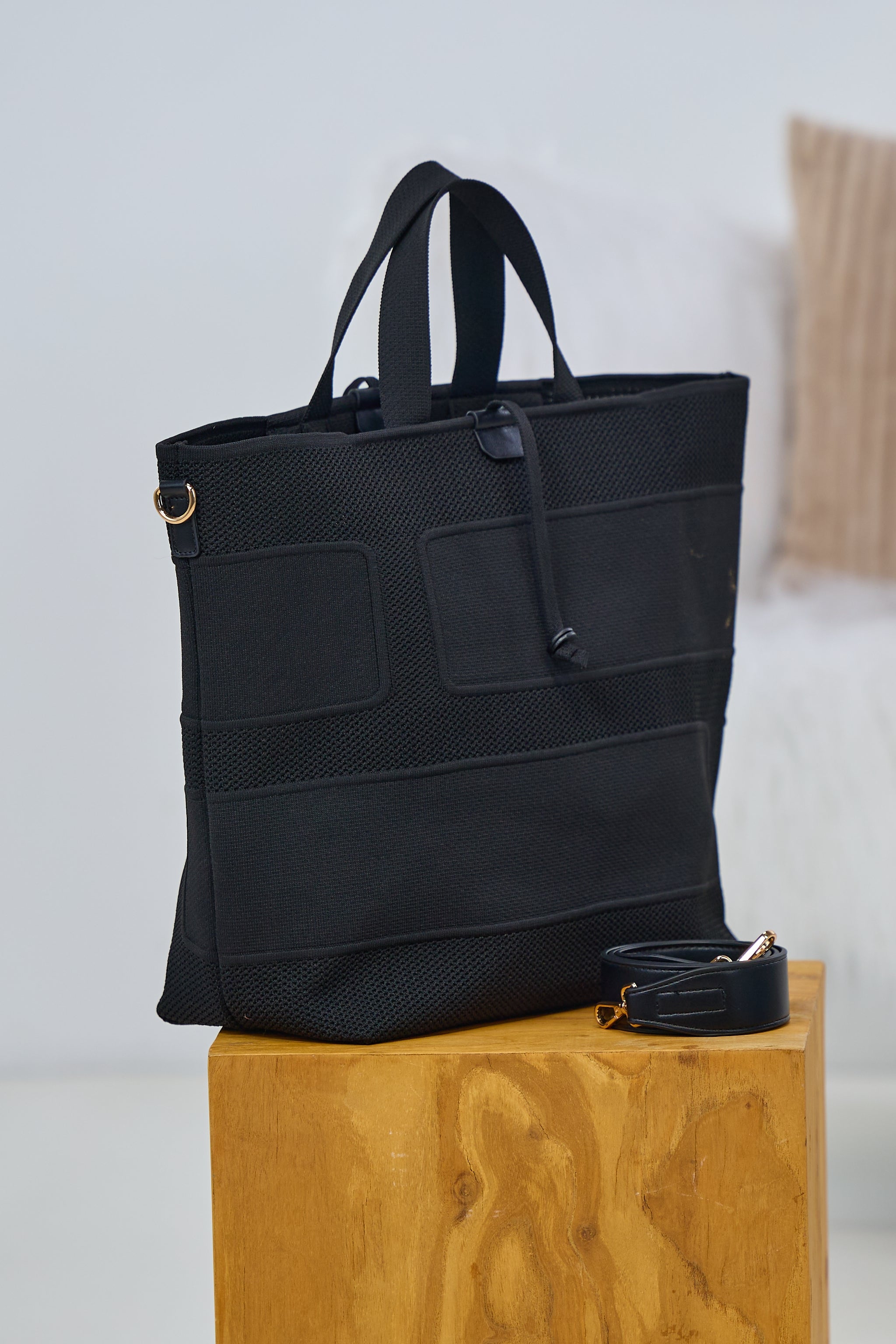 Shopper "c'est la vie", schwarz
