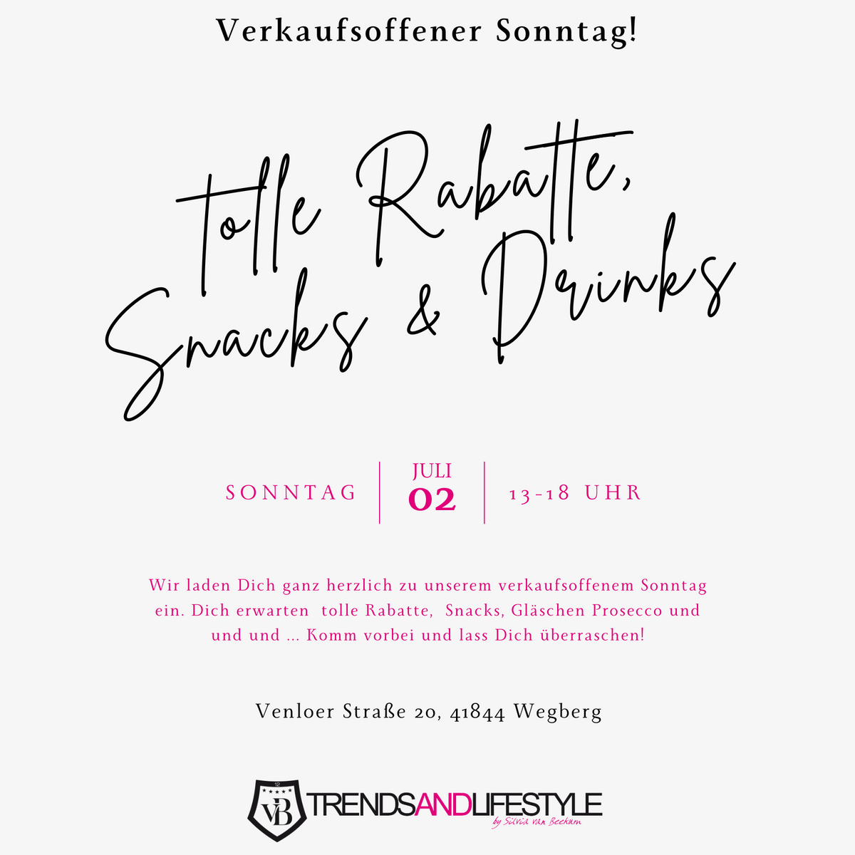 Verkaufsoffener Sonntag 02.07.2023