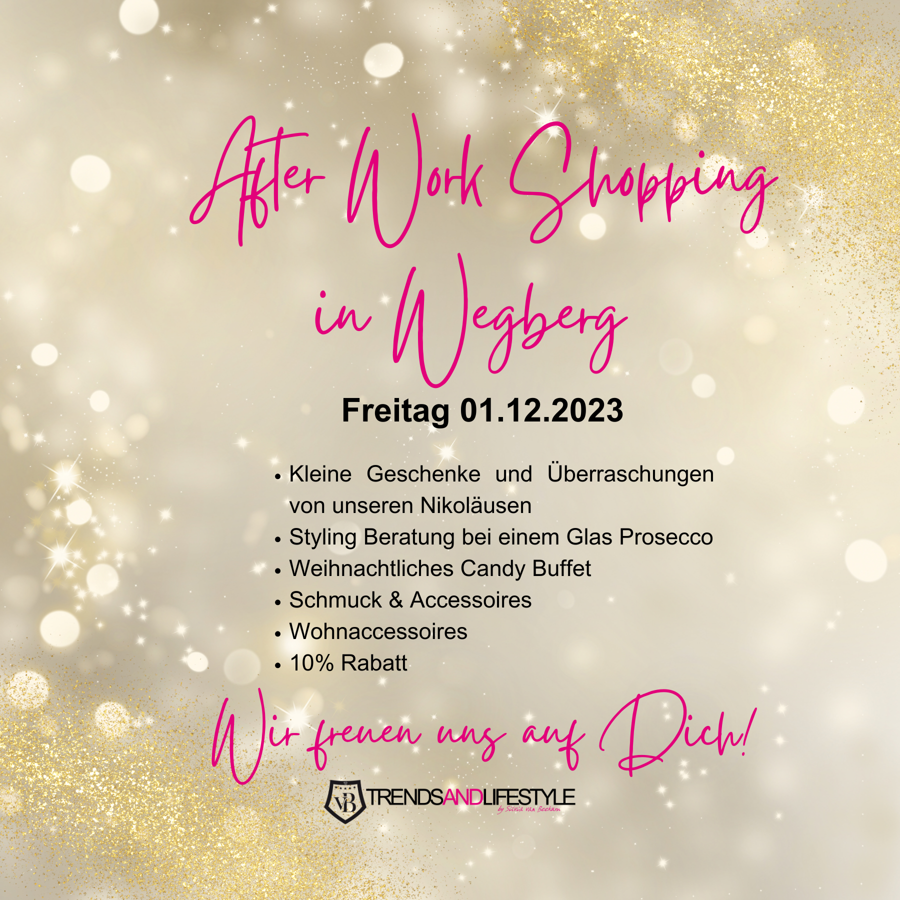Weihnachts – After Work Shopping | Freitag 01.12.2023