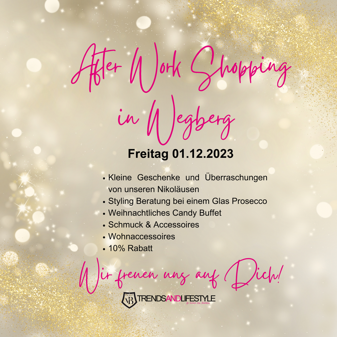 Weihnachts – After Work Shopping | Freitag 01.12.2023