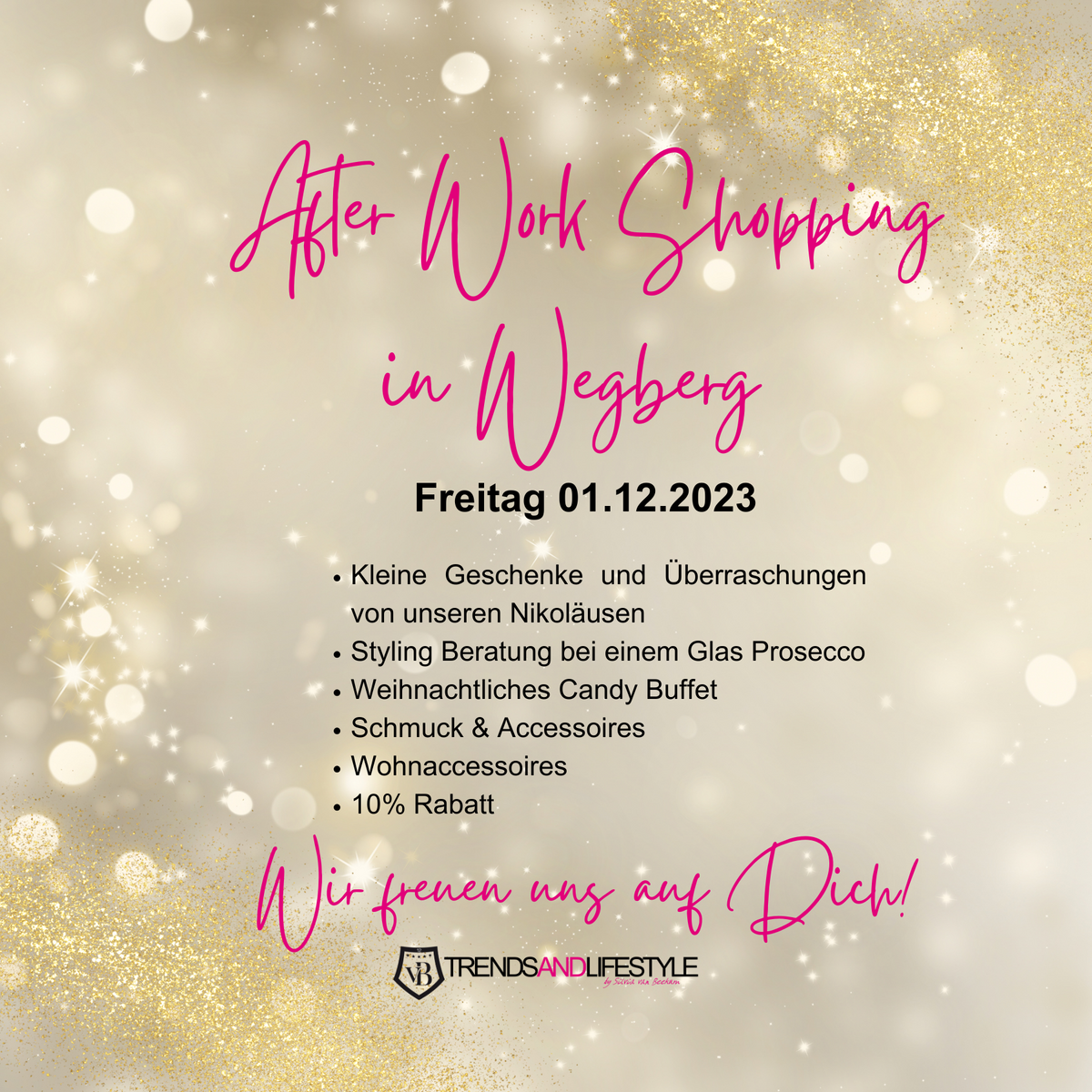 Weihnachts – After Work Shopping | Freitag 01.12.2023