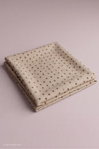 Quadratisches Tuch mit kleinen Punkten, beige-braun