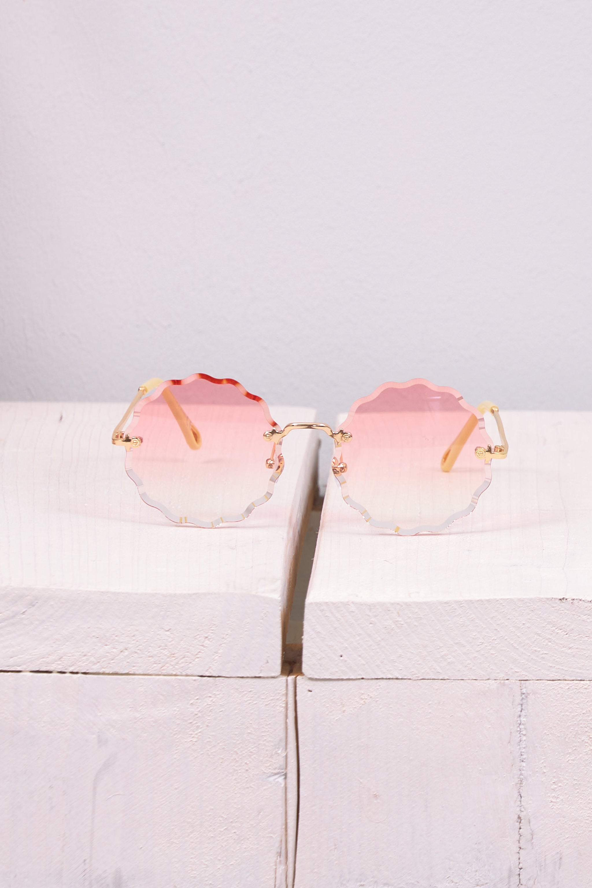 Sonnenbrille, rosa