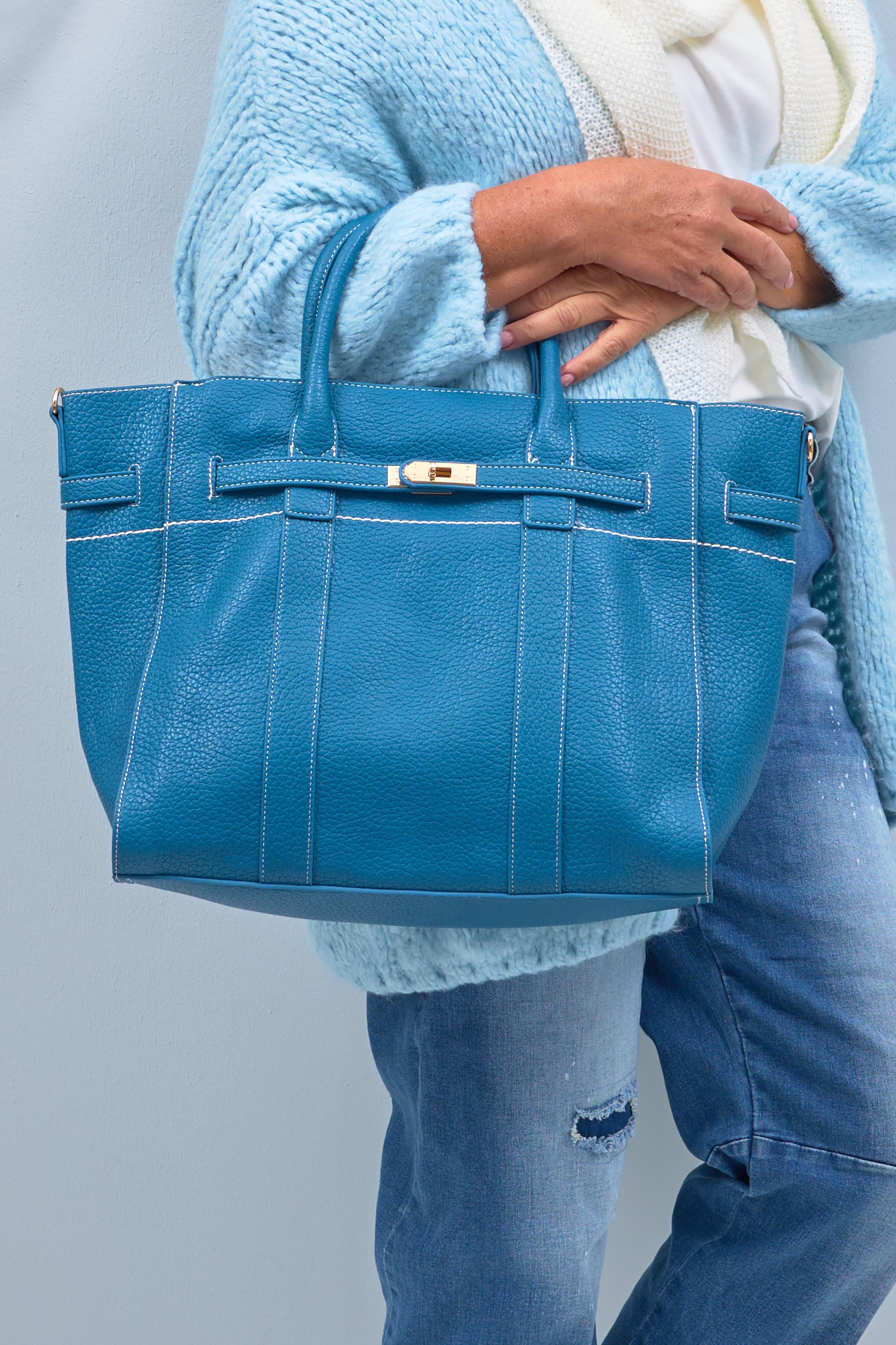 Bag in Bag Tasche, blau