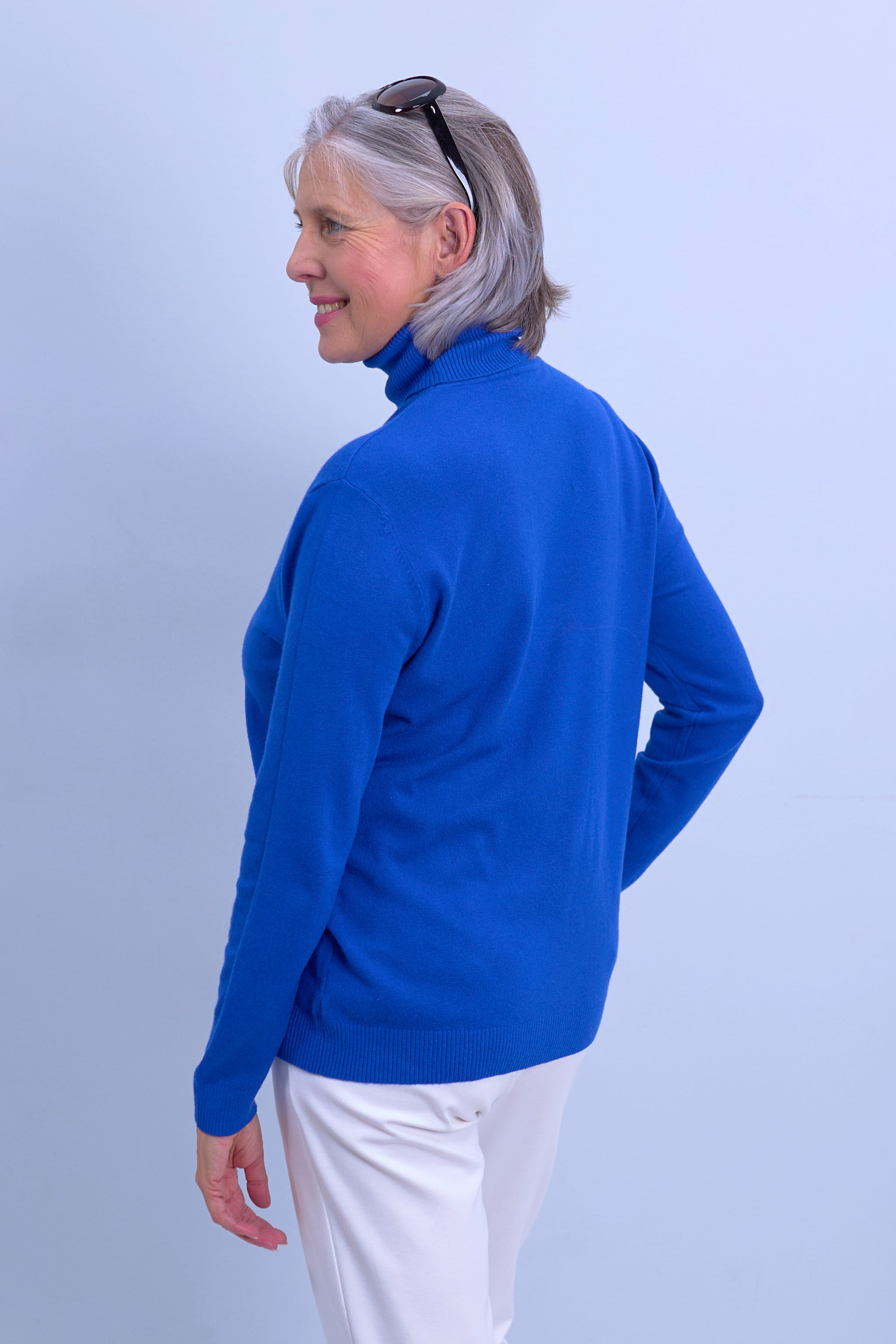 Turtleneck sweater "Senora", blue