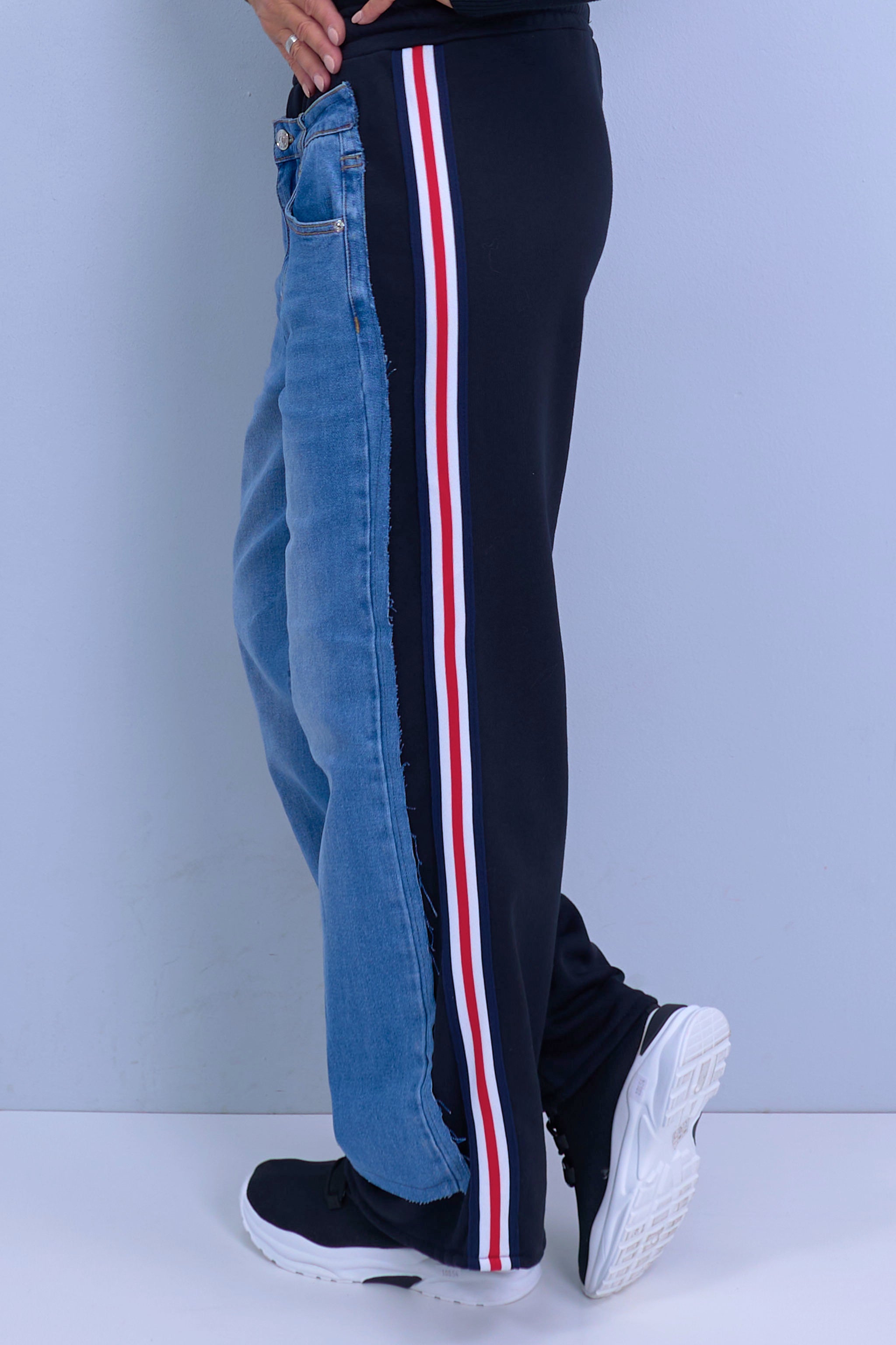 Blue discount jeans sweatpants