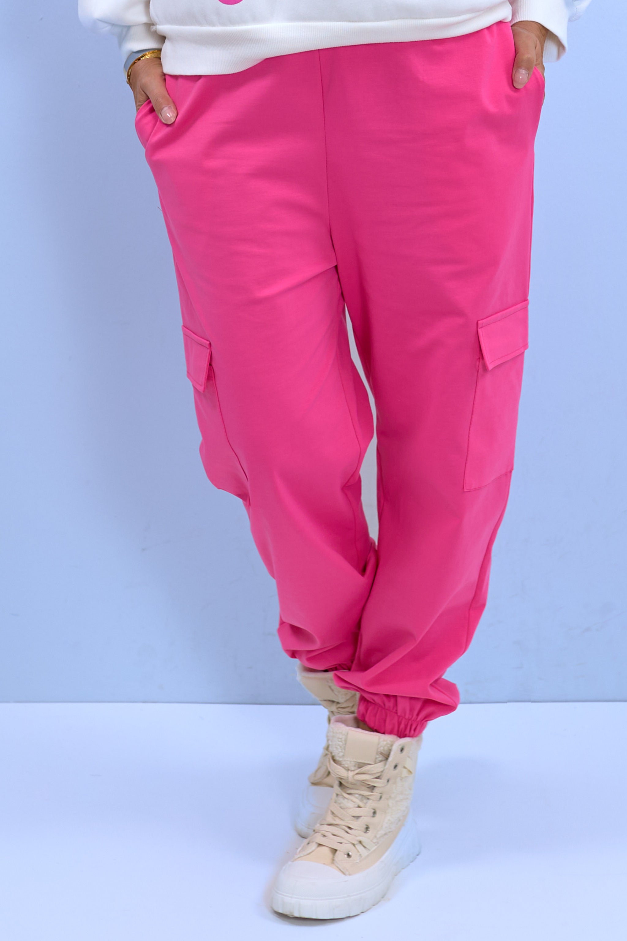 Cargo style pants, pink