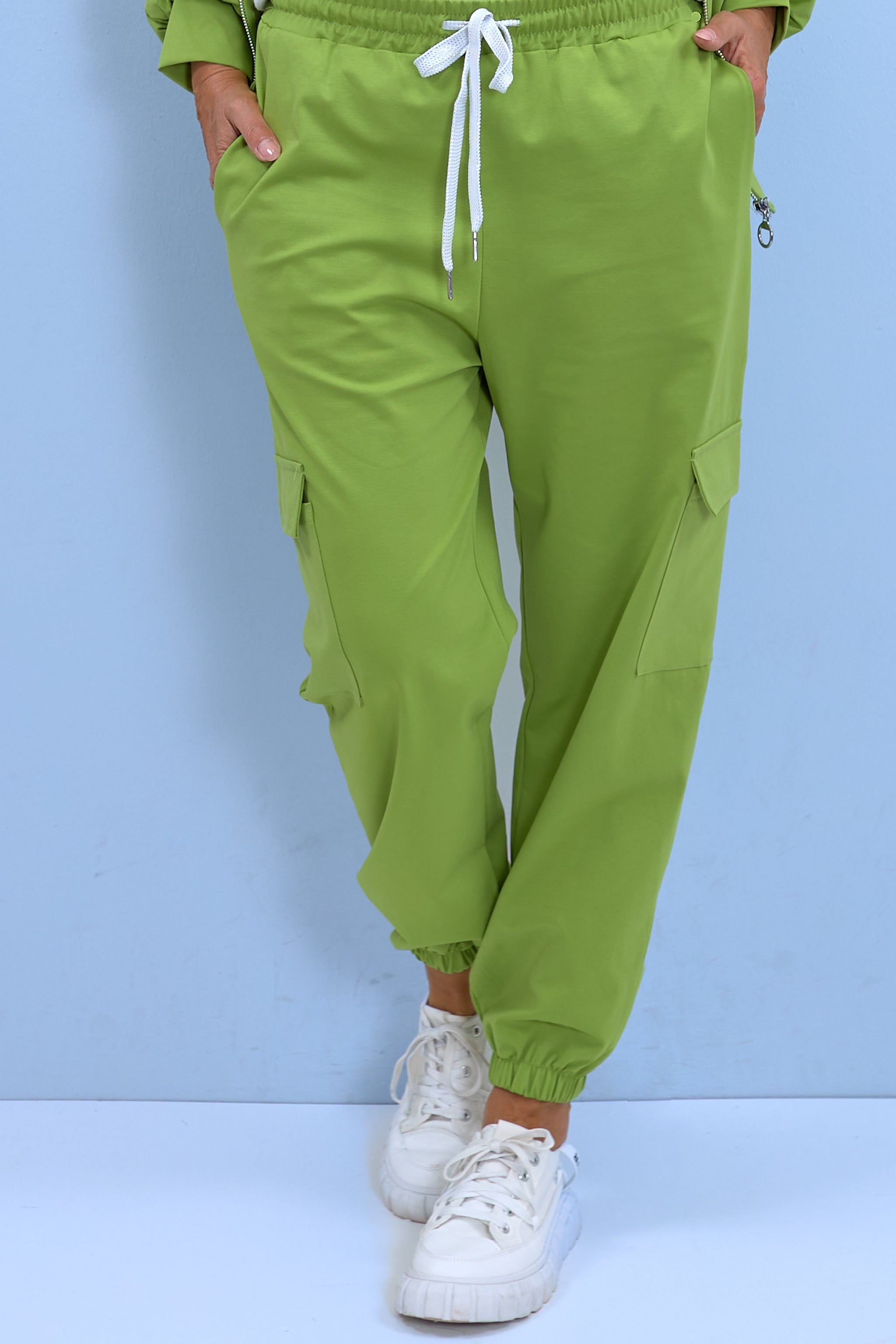 Cargo style pants, green