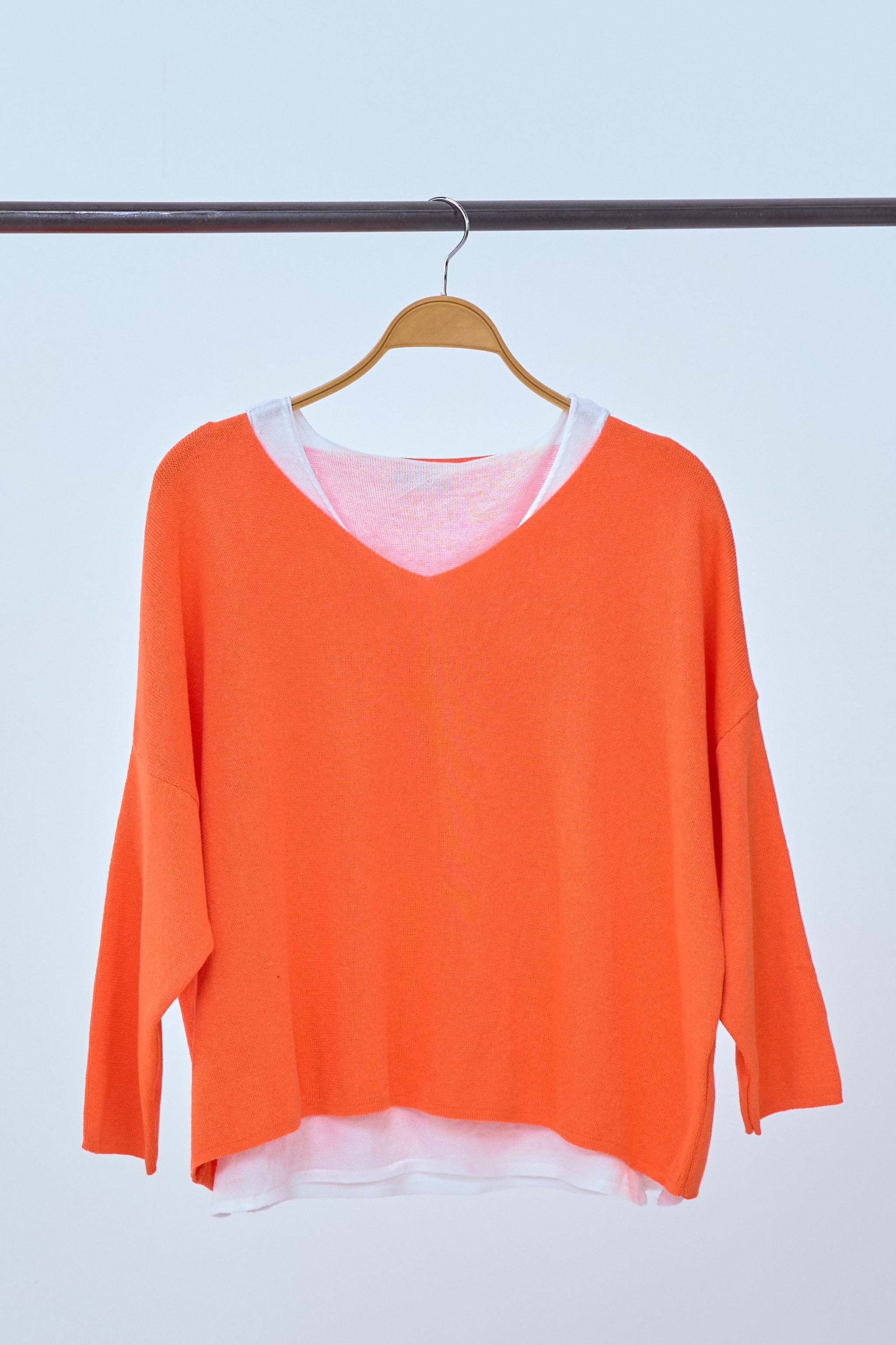 Zwei in eins Pullover in orange von Trends & Lifestyle Deutschland GmbH