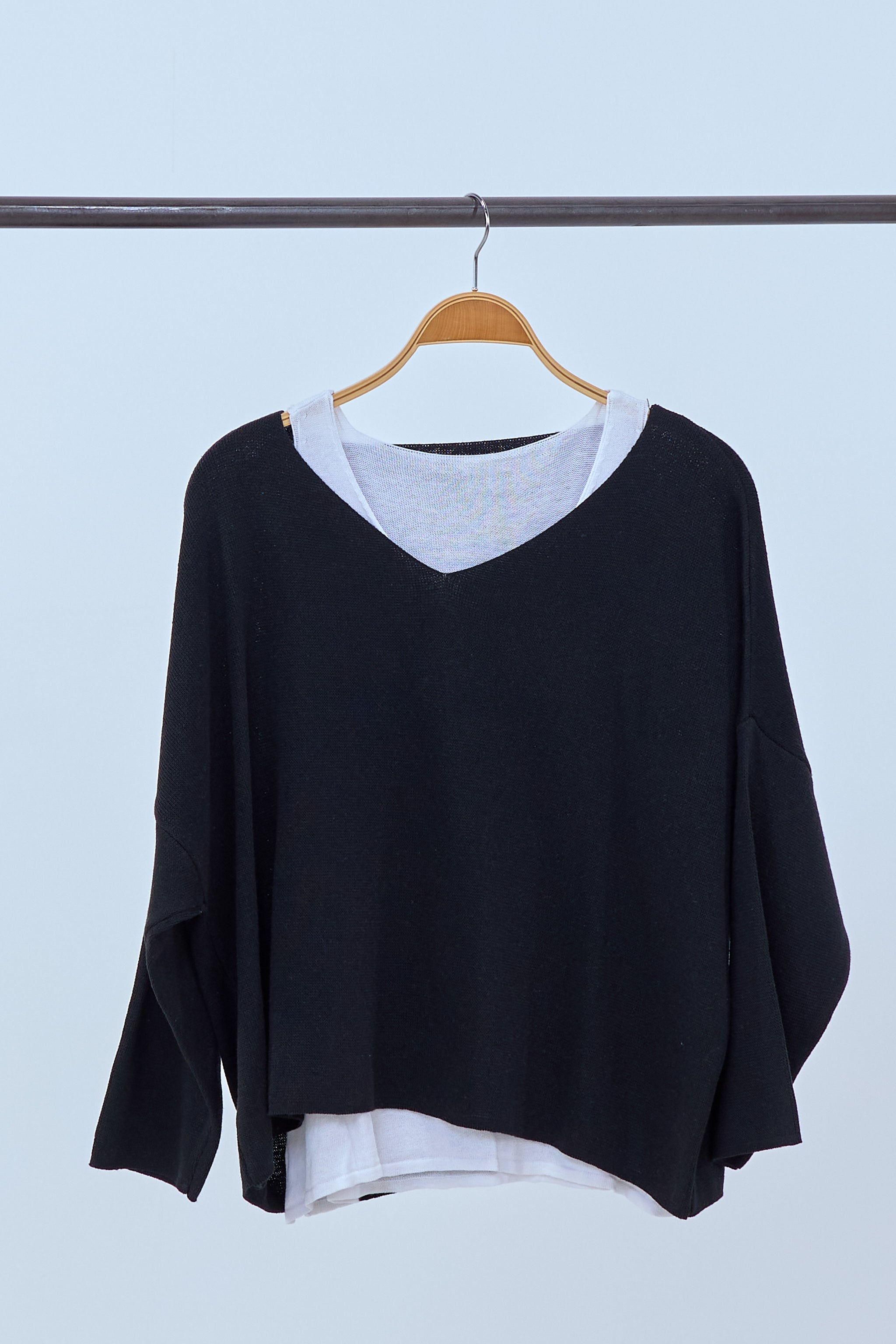 Zwei in eins Pullover in schwarz von Trends & Lifestyle Deutschland GmbH