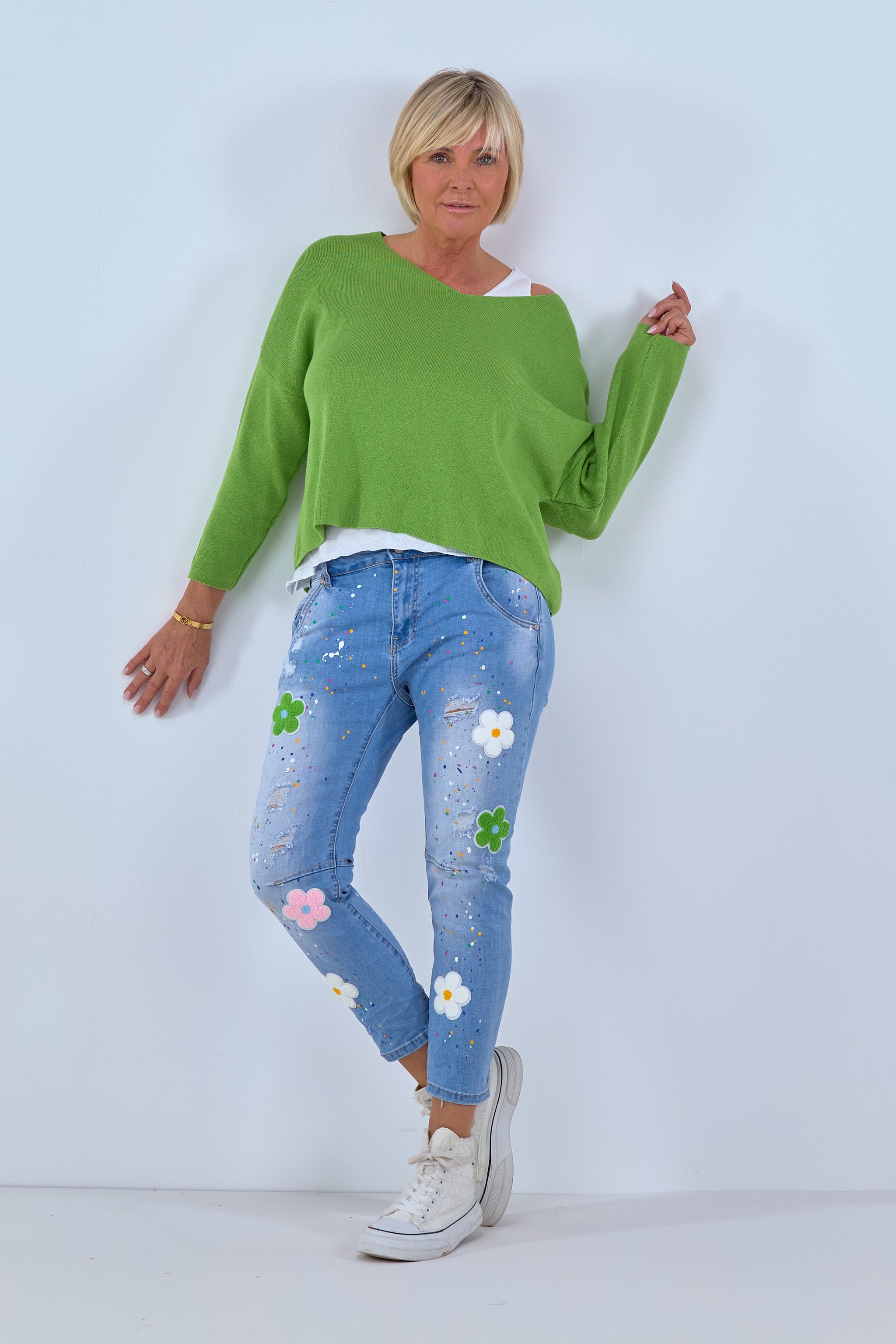 Zwei in eins Pullover in grün von Trends & Lifestyle Deutschland GmbH