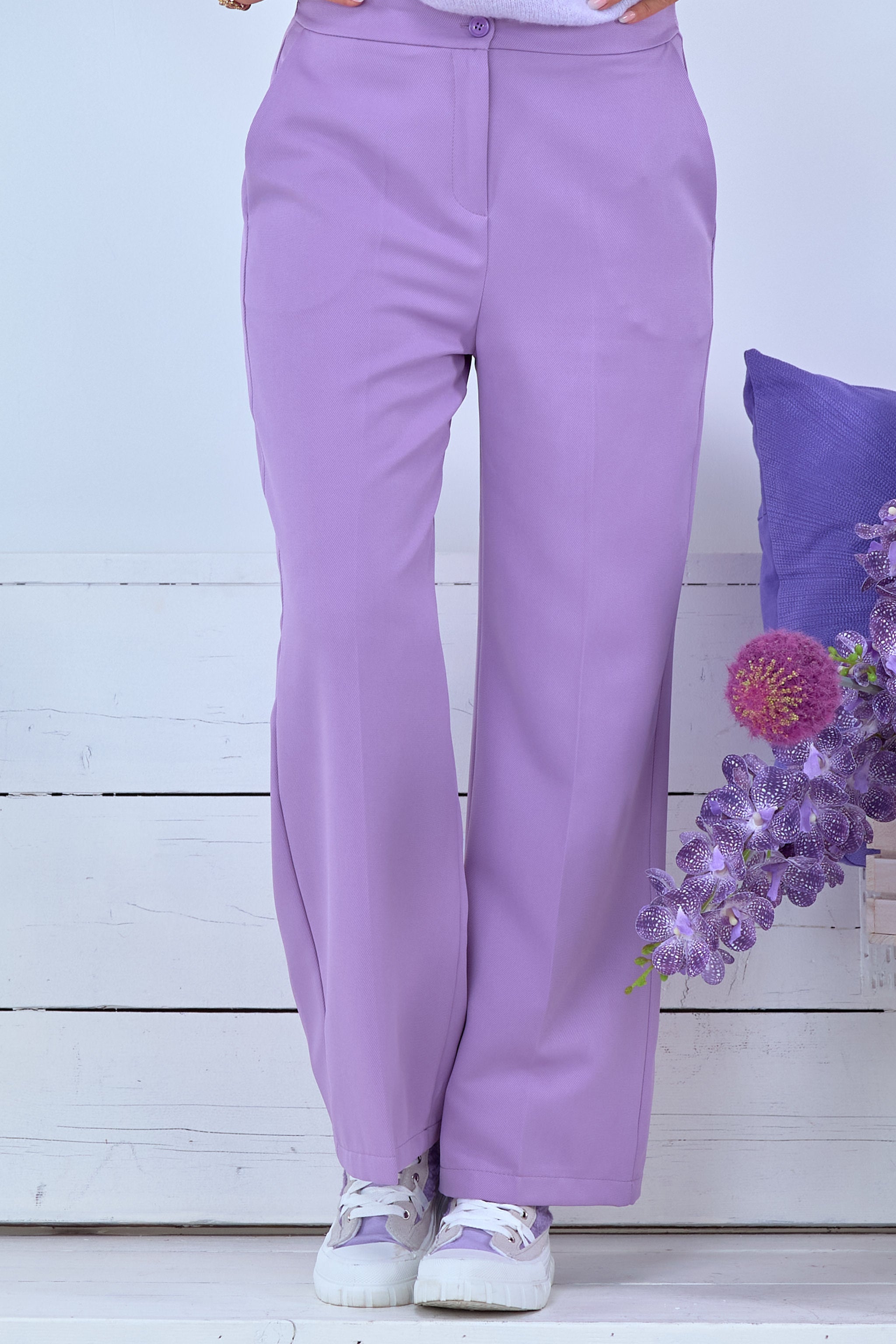 Suit pants, lilac