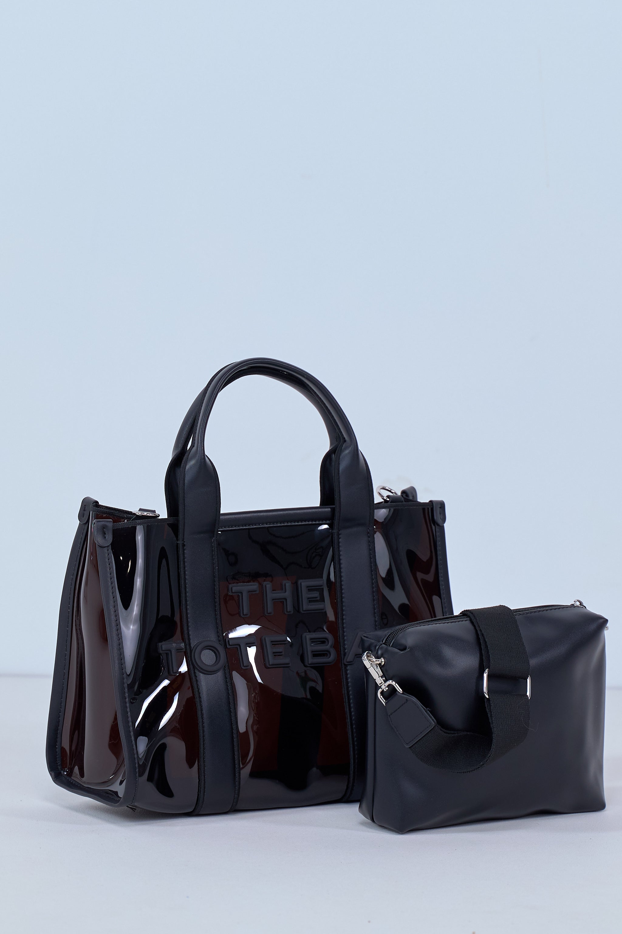 Hochwertige PVC Bag in Bag, schwarz