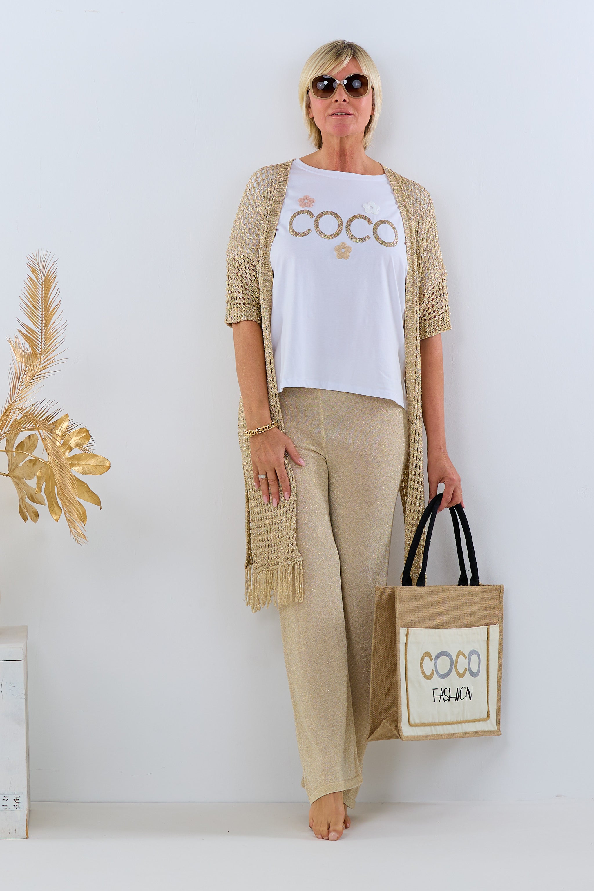 Damen T-Shirt Coco Print weiß TLD GmbH