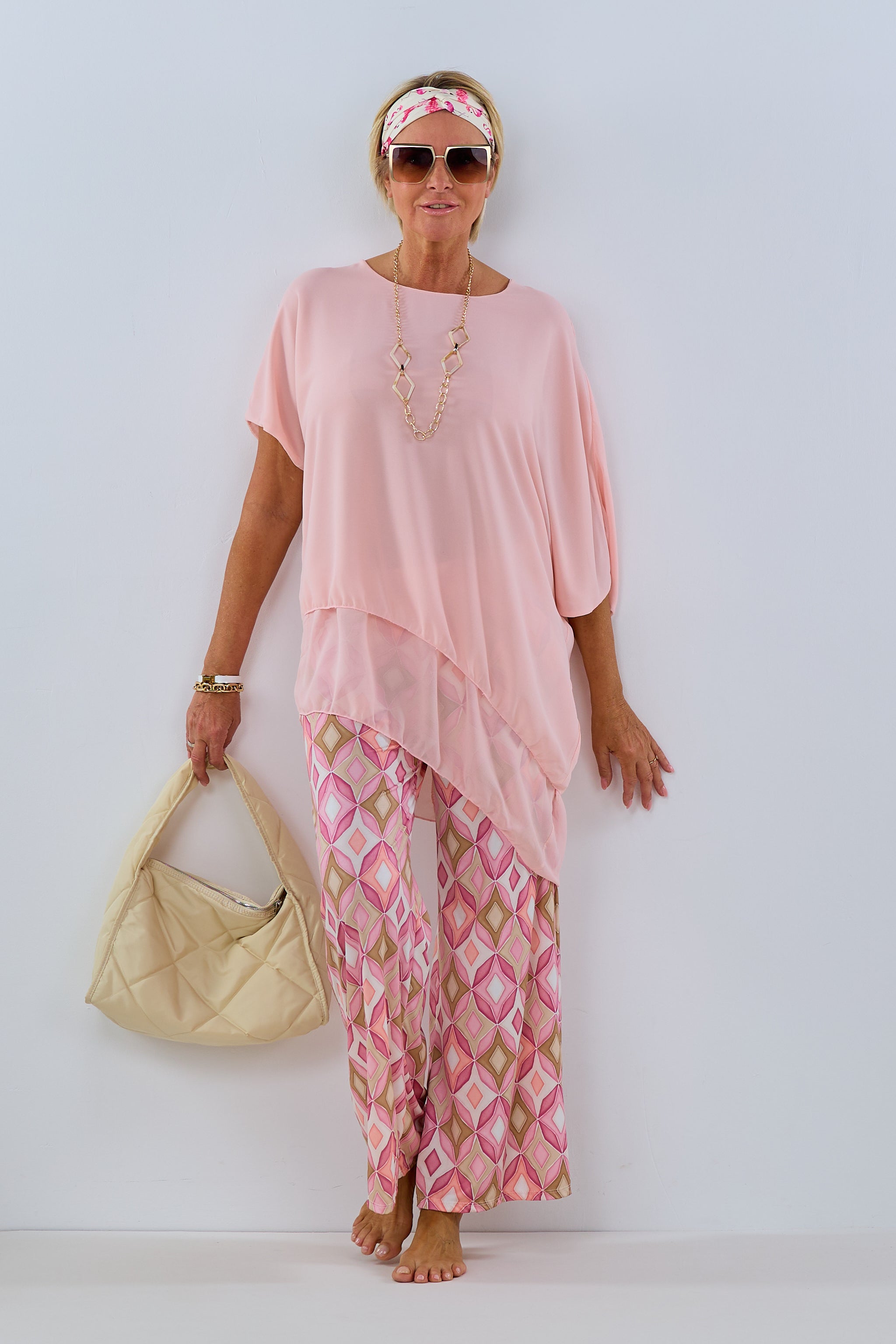 Damen Bluse asymmetrisch rosa Trends & Lifestyle