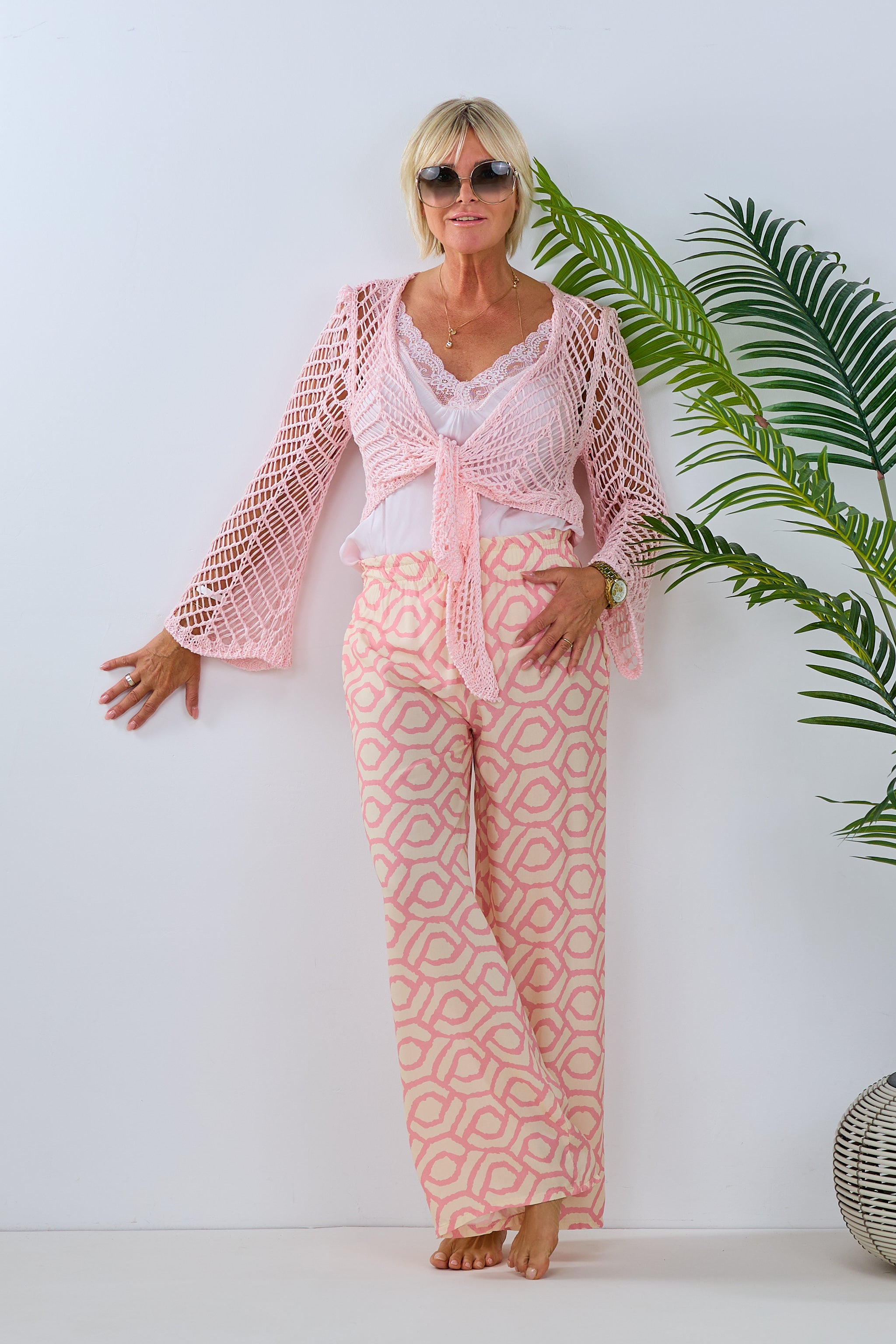 Damen Bolero in rosa von Trends & Lifestyle 