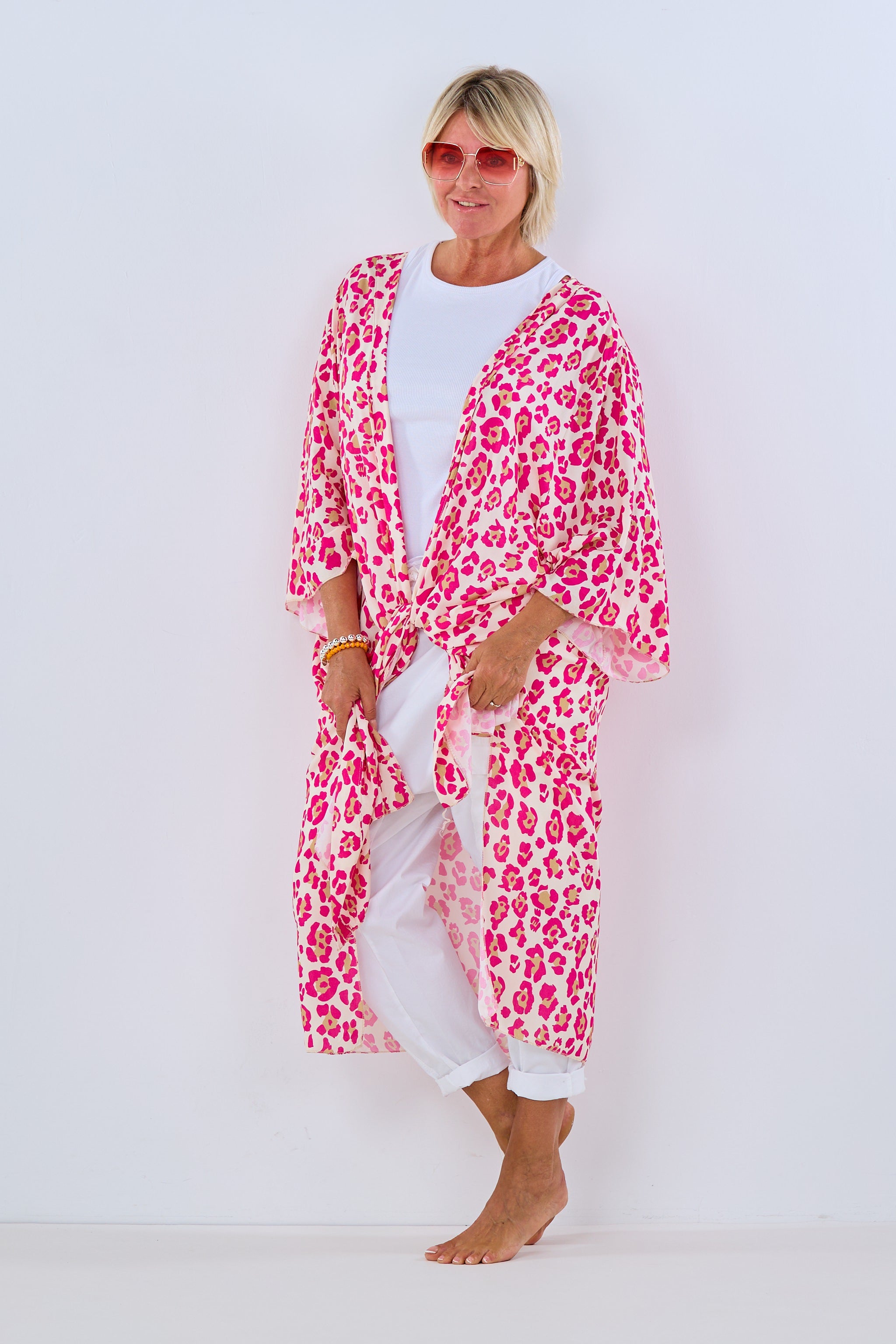 langer Kimono Leo, beige-pink von Trends & Lifestyle