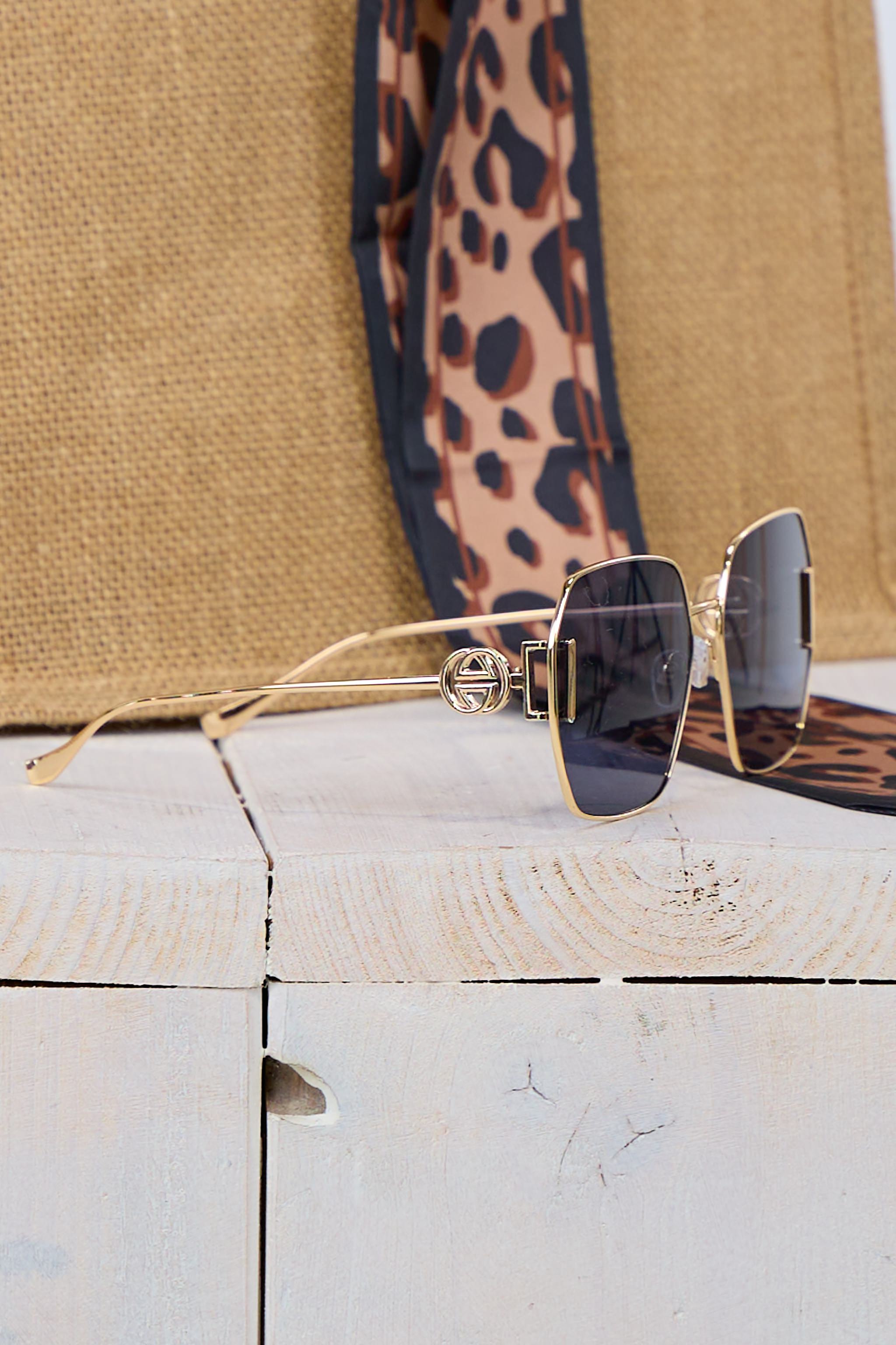 Stylische Sonnenbrille, gold-anthrazit von Trends & Lifestyle
