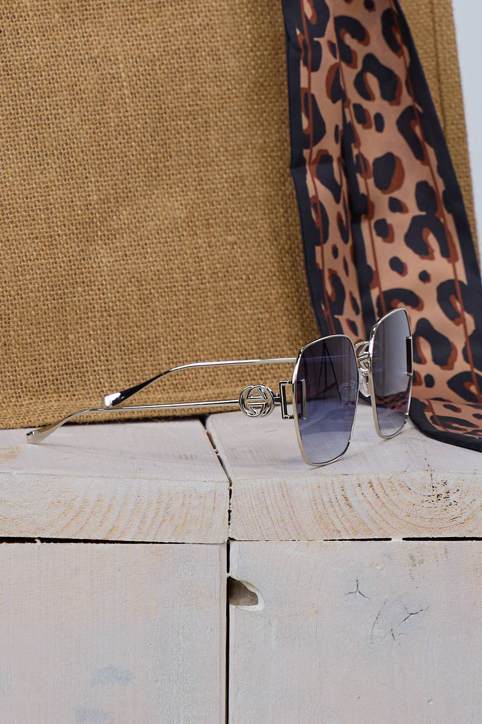 Stylische Sonnenbrille, silber-anthrazit von Trends & Lifestyle