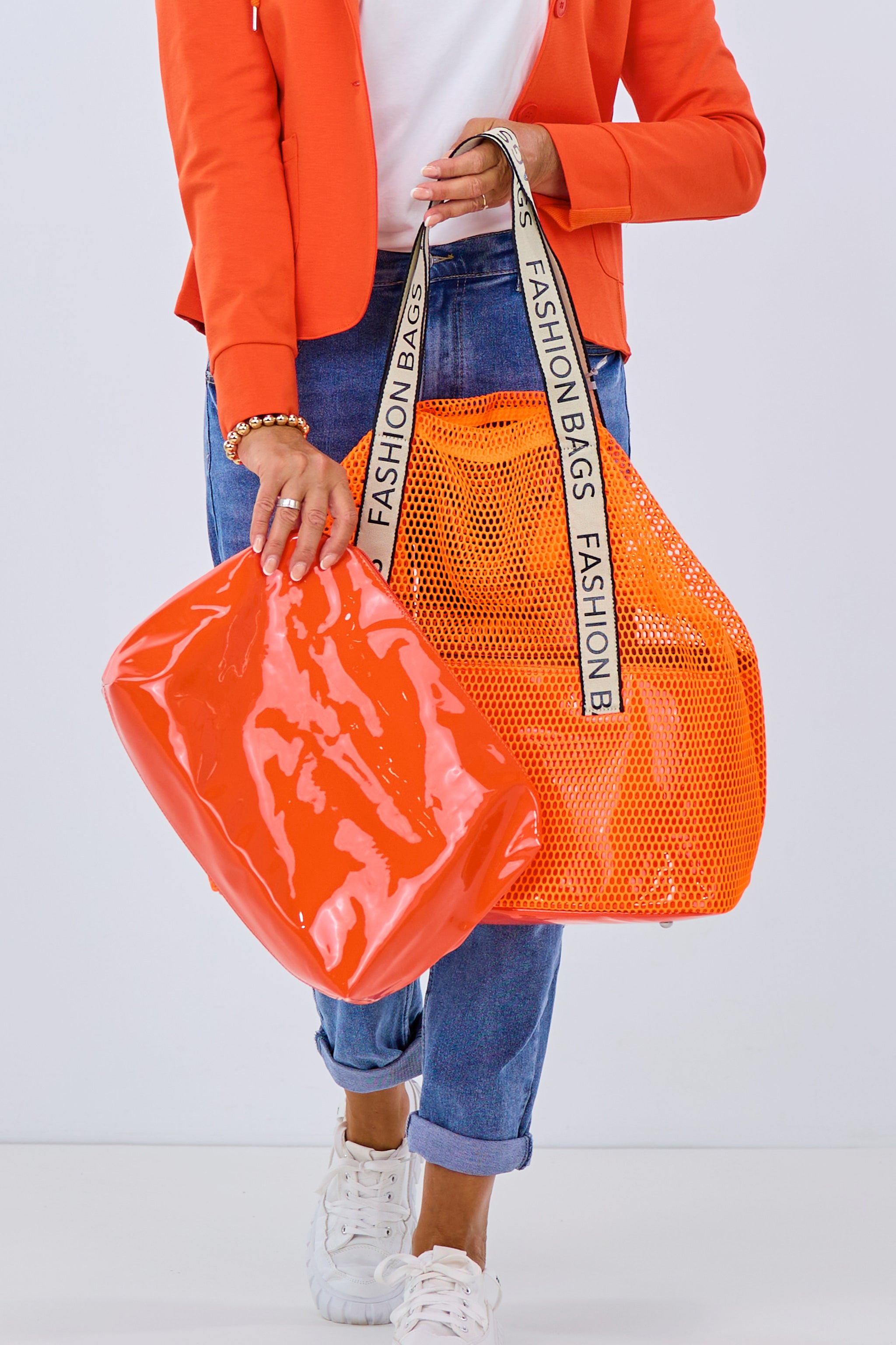 XXL Netz-Bag, neon orange von Trends & Lifestyle