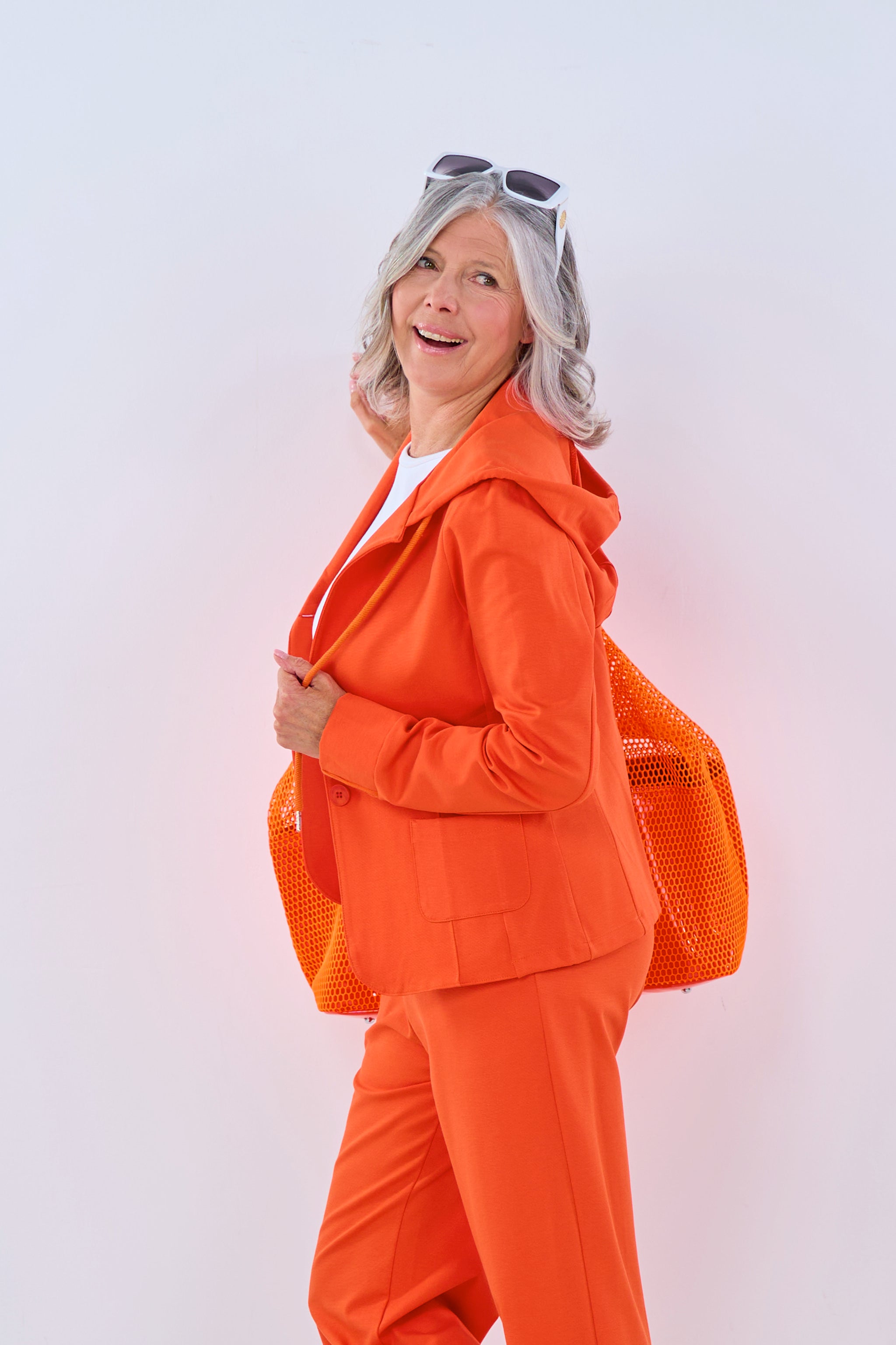 kurzer Kapuzenblazer, orange von Trends & Lifestyle