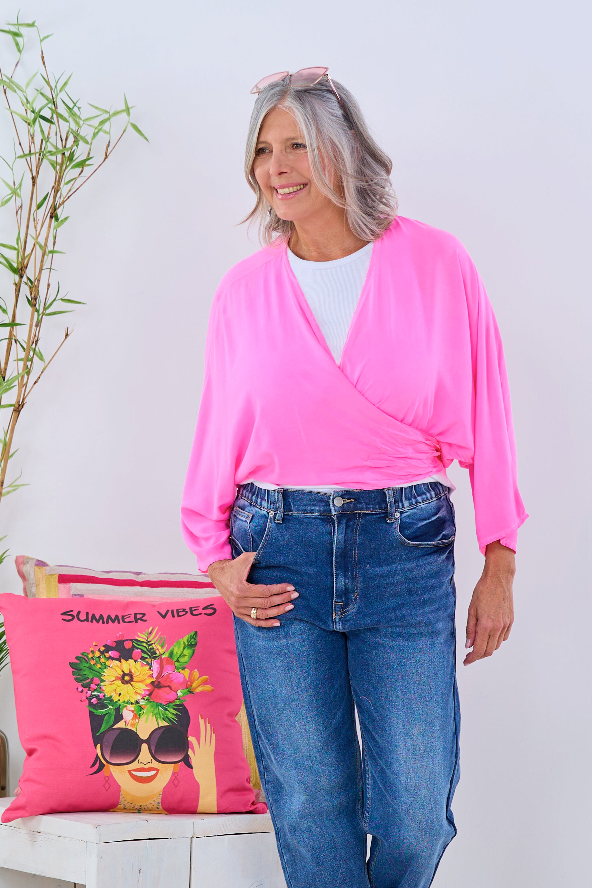 Bolero Jäckchen, neon pink von Trends & Lifestyle