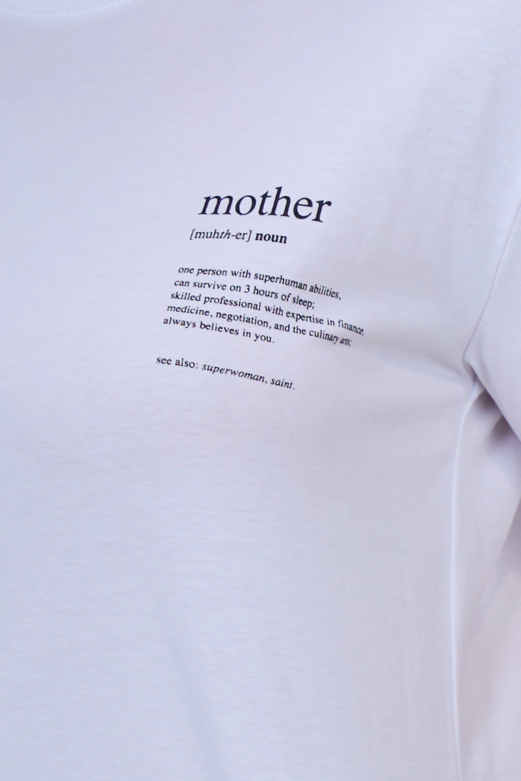 T-Shirt mit mother-Print, weiß von Trends & Lifestyle