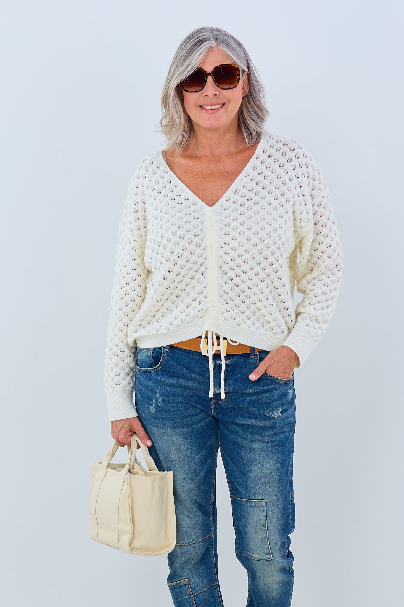 locker gestrickter Pulli, ecru von Trends & Lifestyle