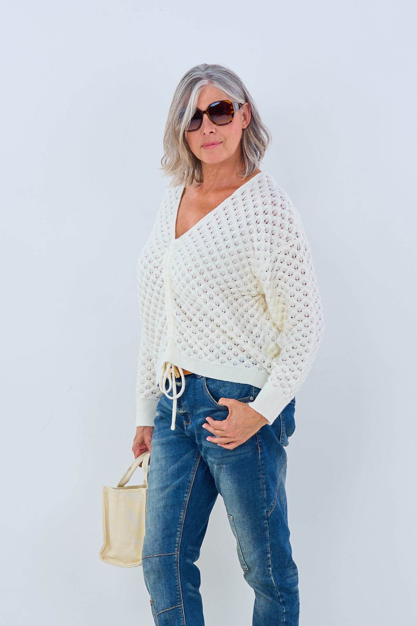 locker gestrickter Pulli, ecru von Trends & Lifestyle