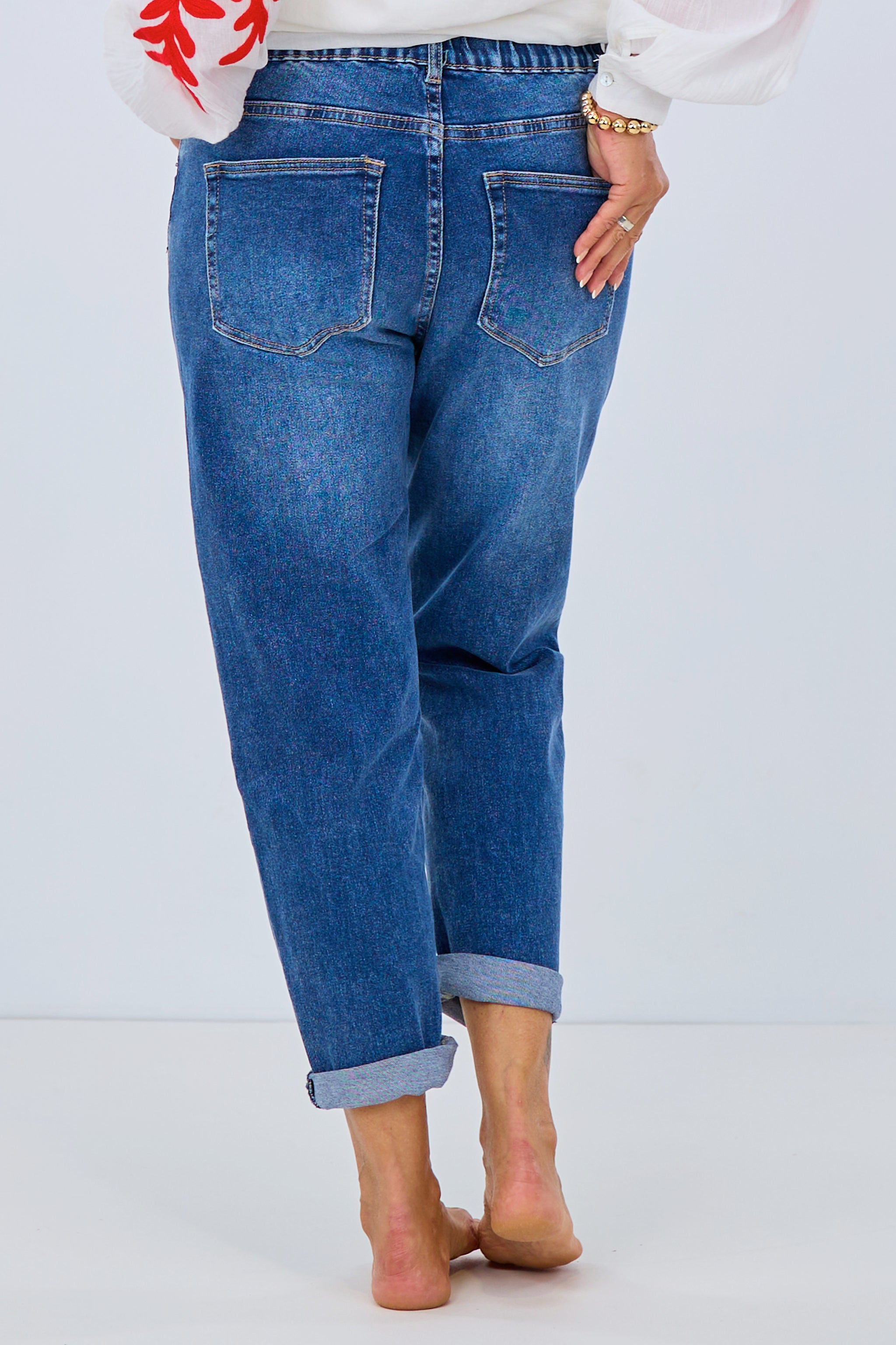 High Waist Jeans, dark denim von Trends & Lifestyle