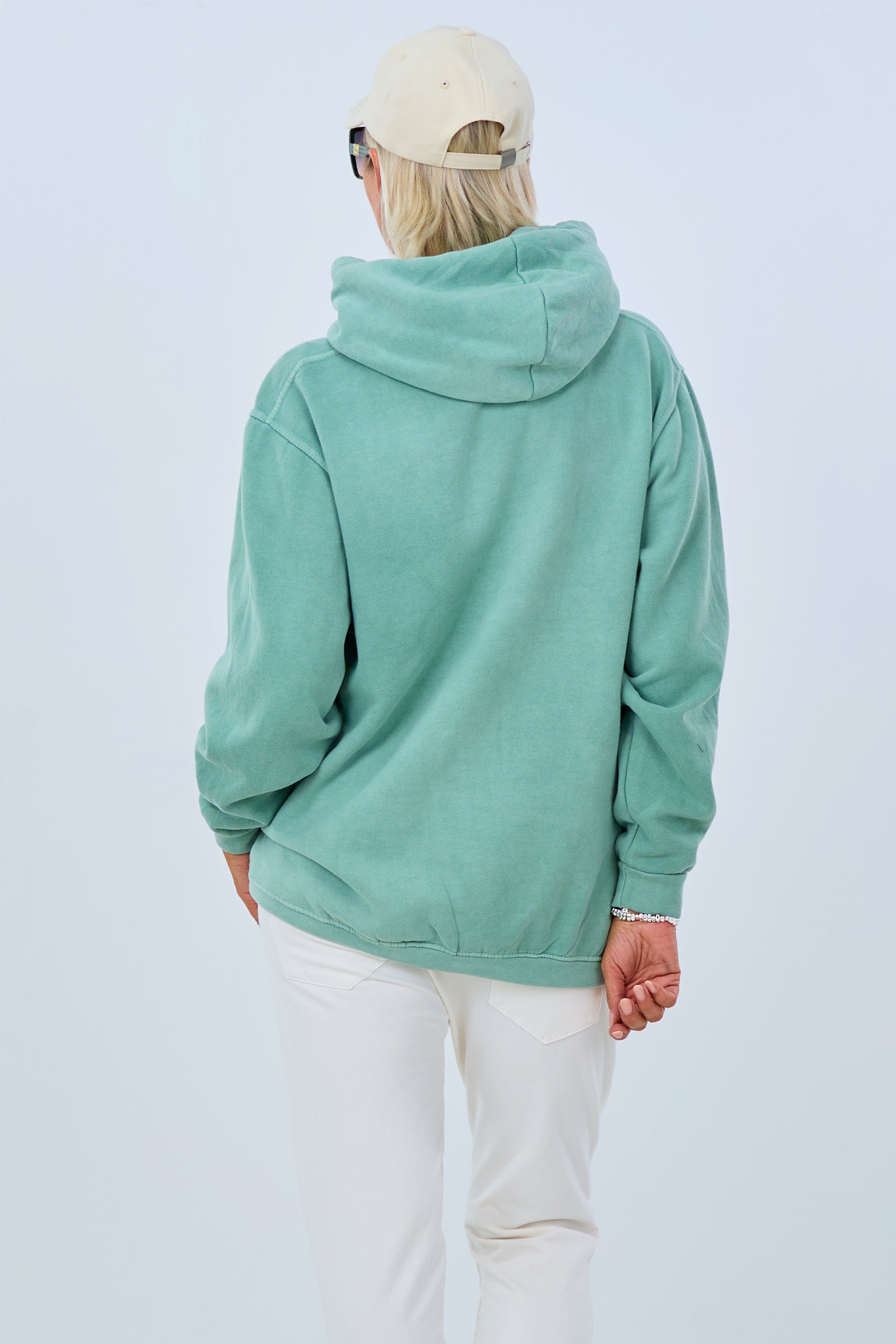 Hoodie mit Los Angeles Schriftzug, grün von Trends & Lifestyle