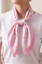 Viscose Tuch I LOVE YOU,  pink-rosa-ecru