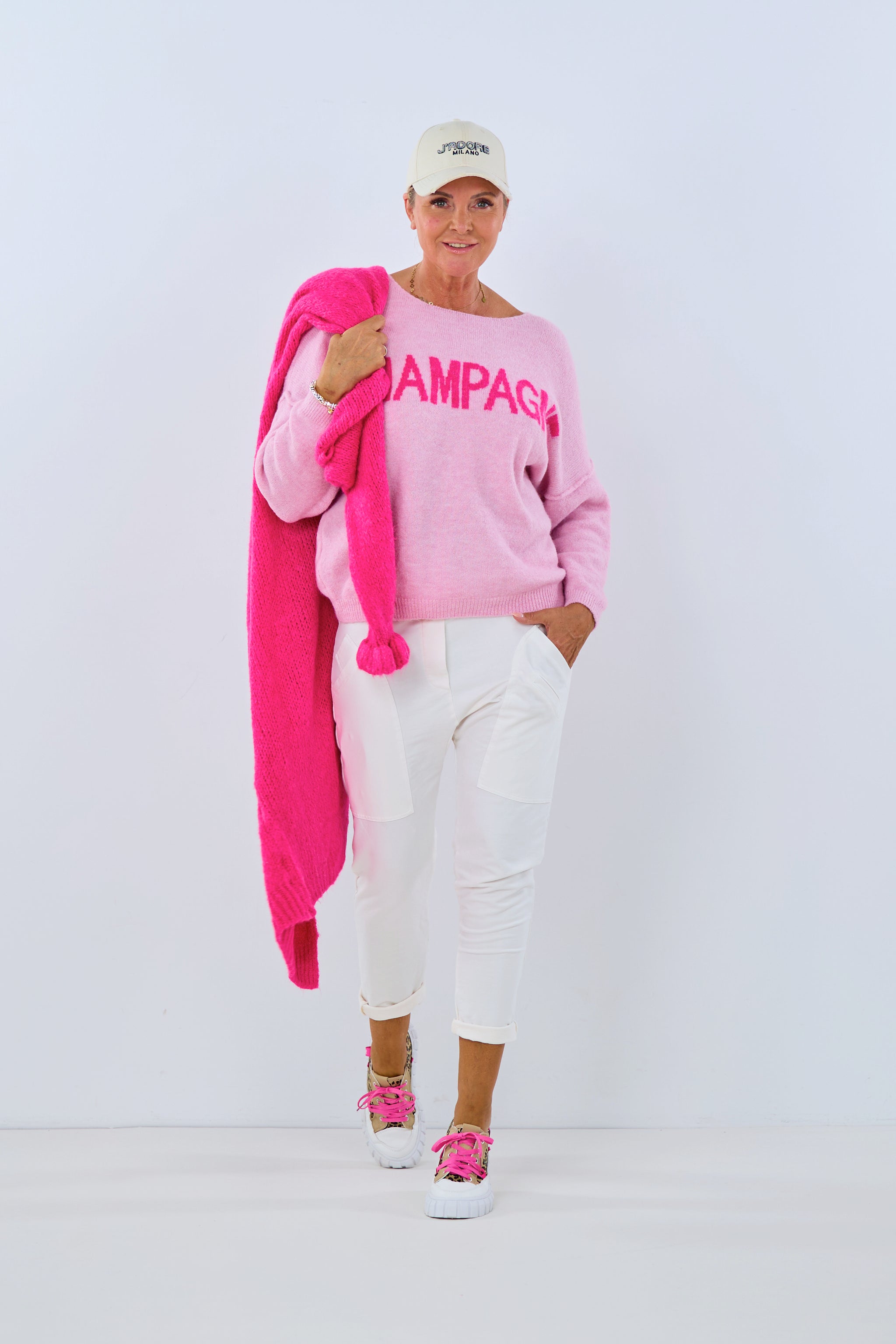 Strickpulli CHAMPAGNE, pink-rosa von Trends & Lifestyle