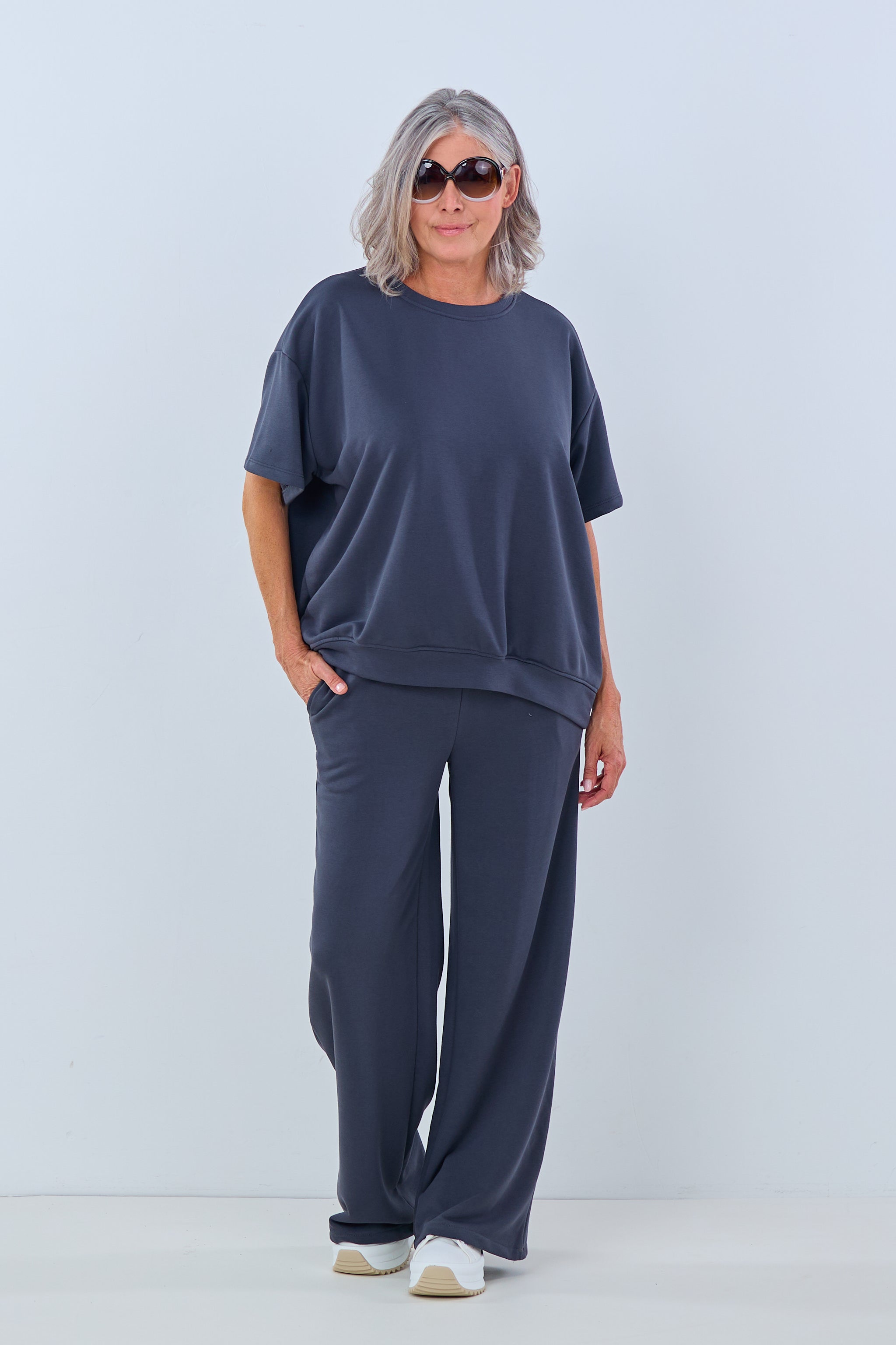 Sweatpants im Marlene Style, anthrazit