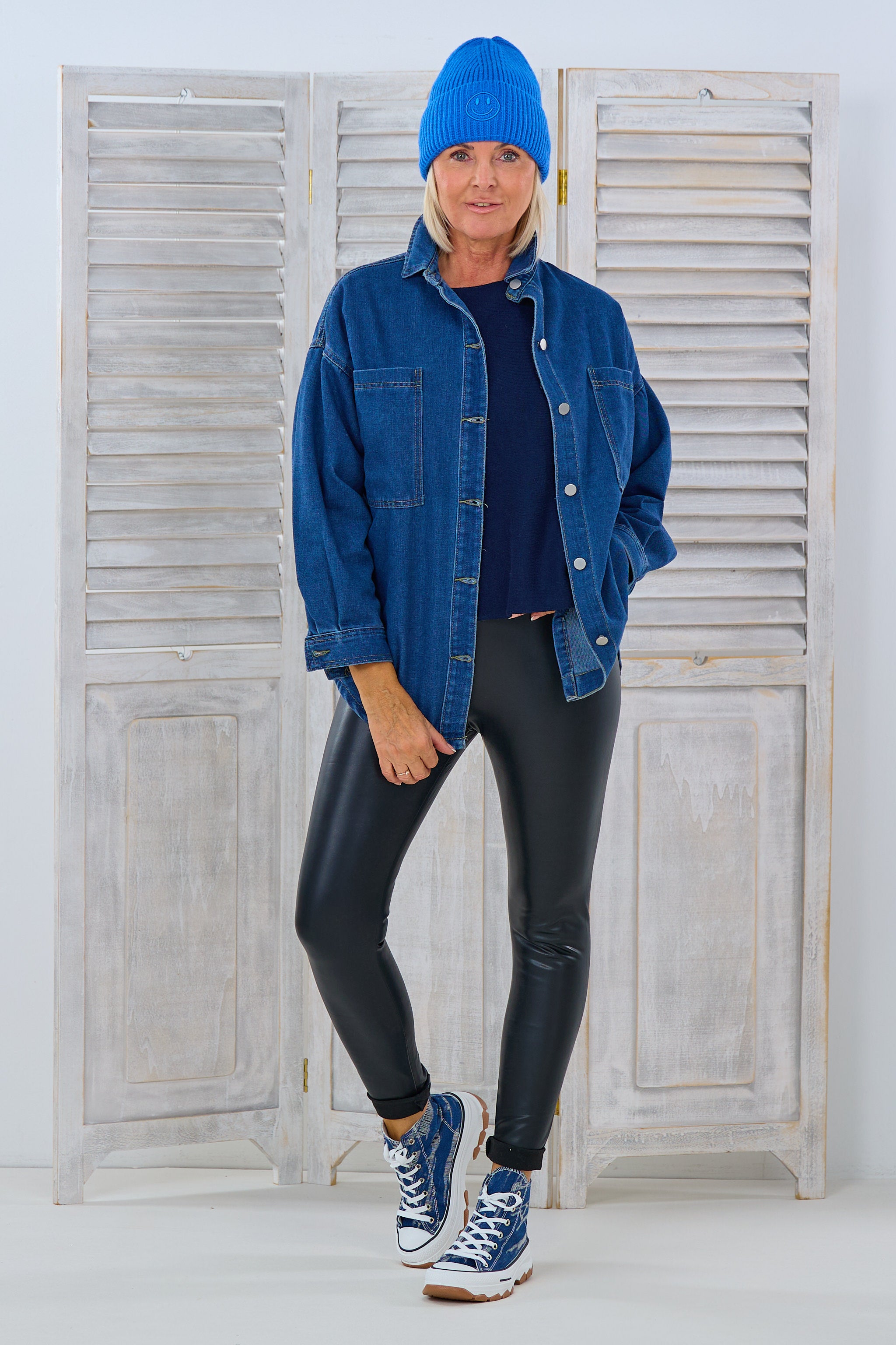 Oversized Jeanshemd, denim blau von Trends & Lifestyle