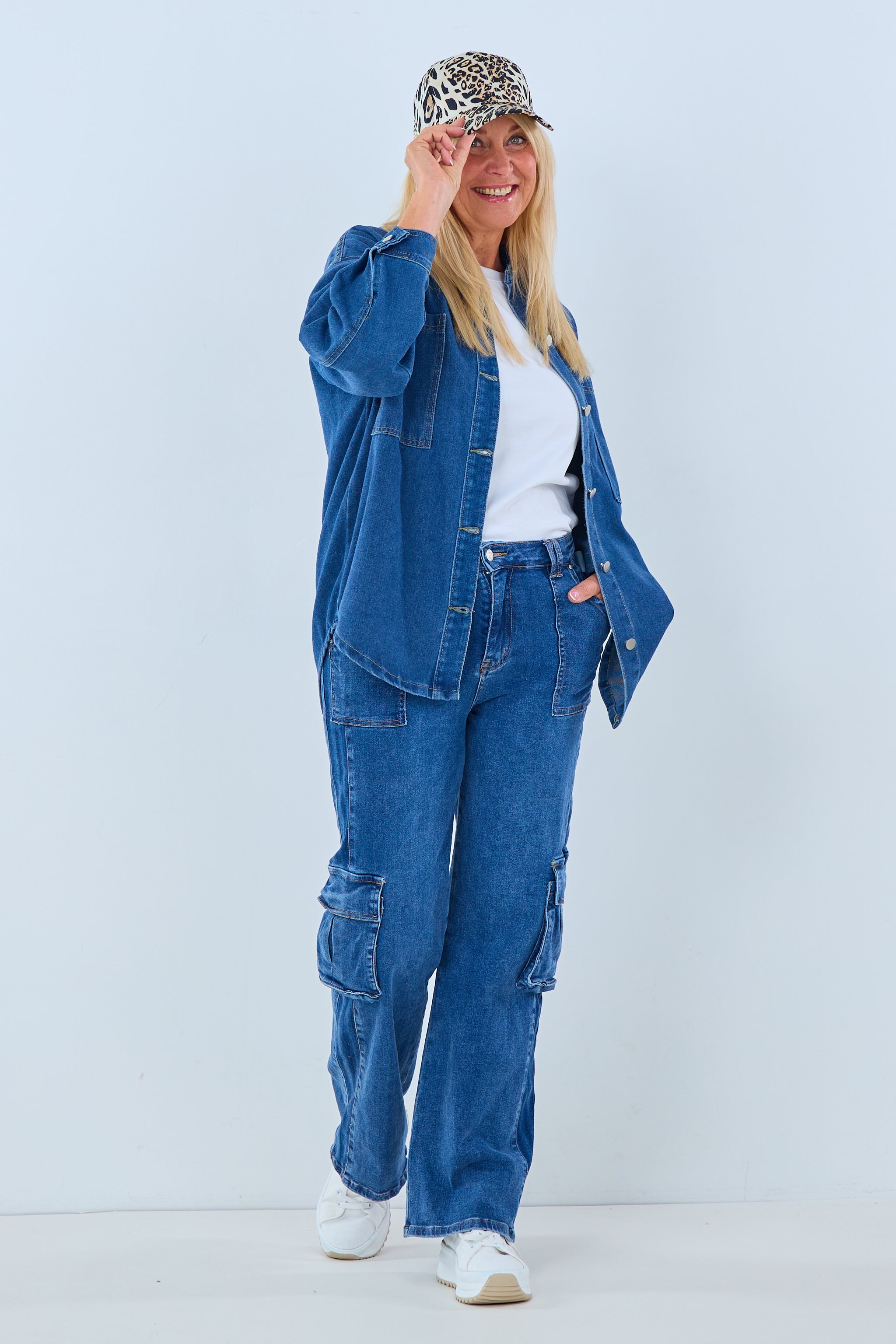 Oversized Jeanshemd, denim blau von Trends & Lifestyle