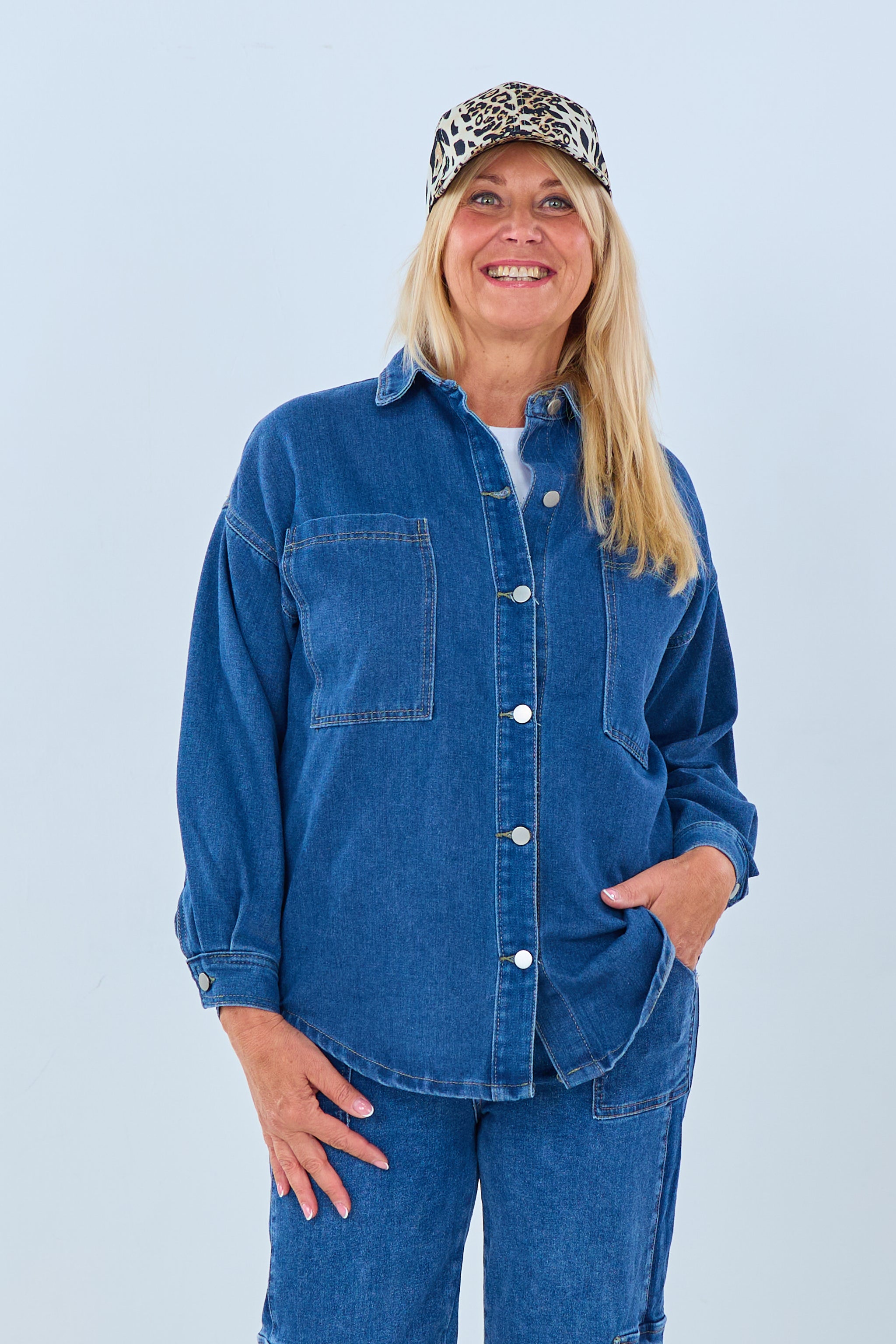 Oversized Jeanshemd, denim blau von Trends & Lifestyle